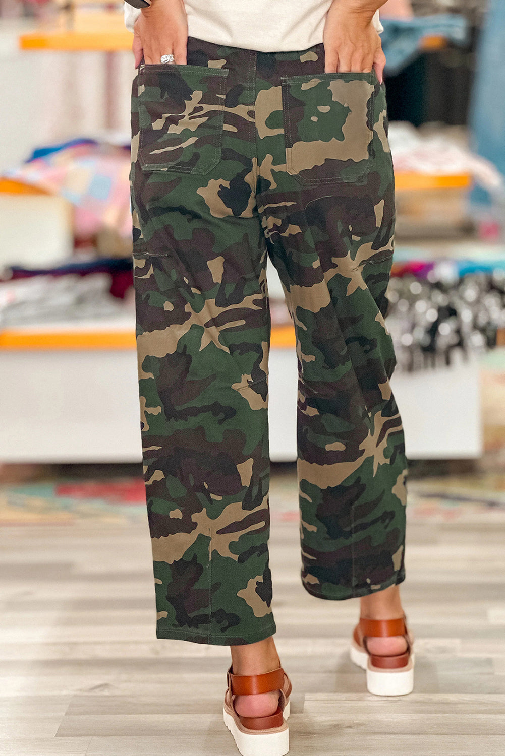 Green Camouflage Jeans