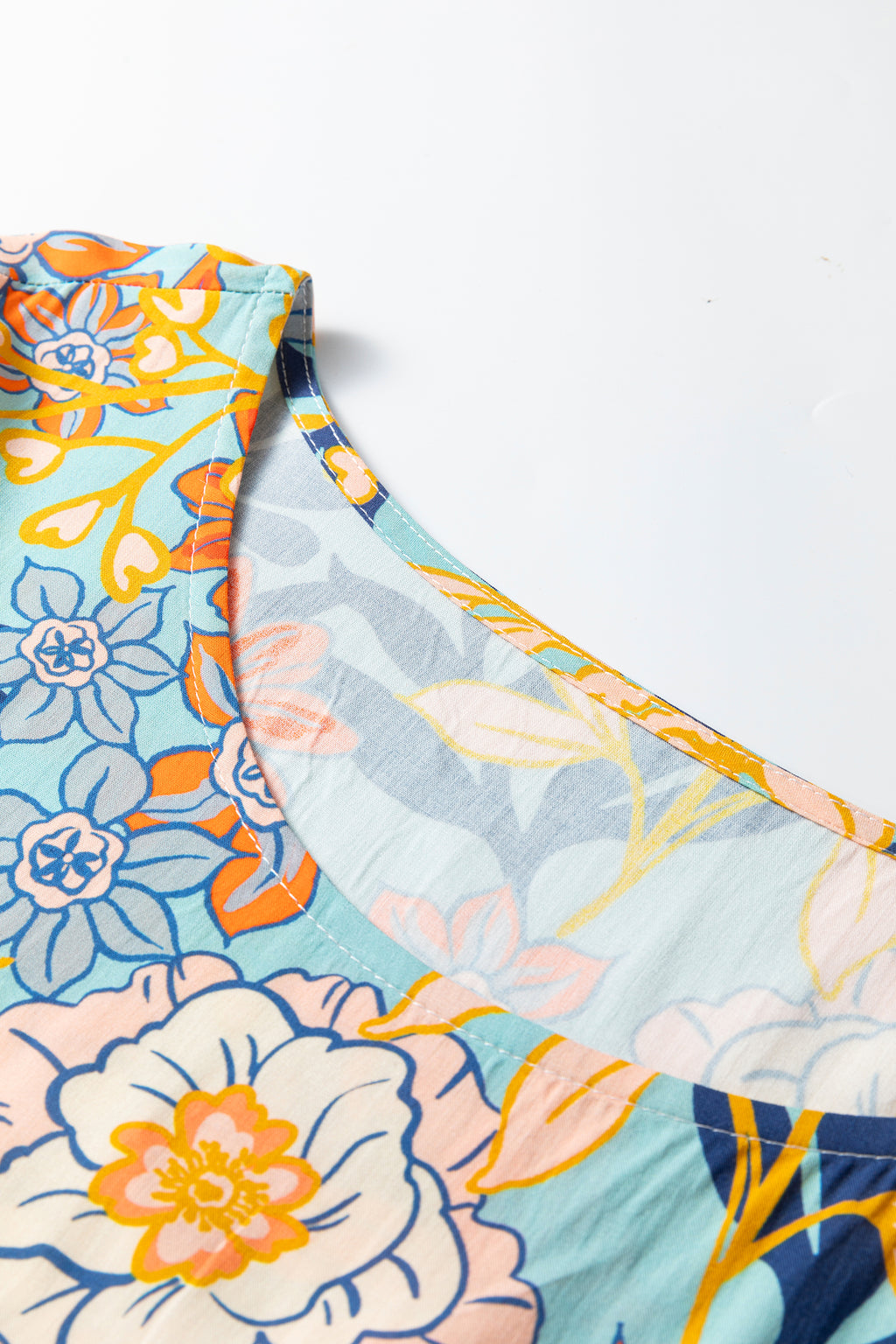 Chic Floral Ruffle Mini Dress