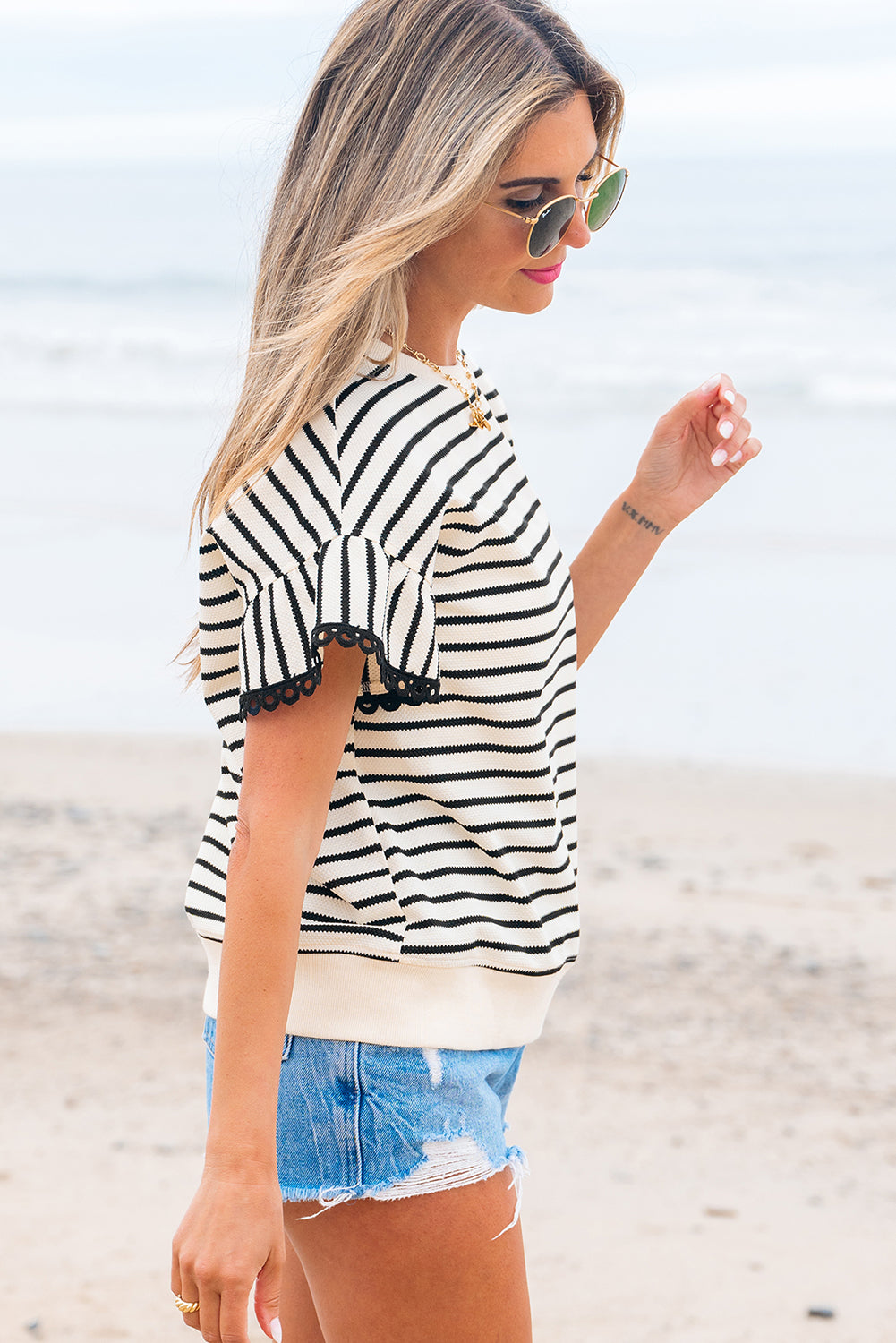 Black Stripe Top