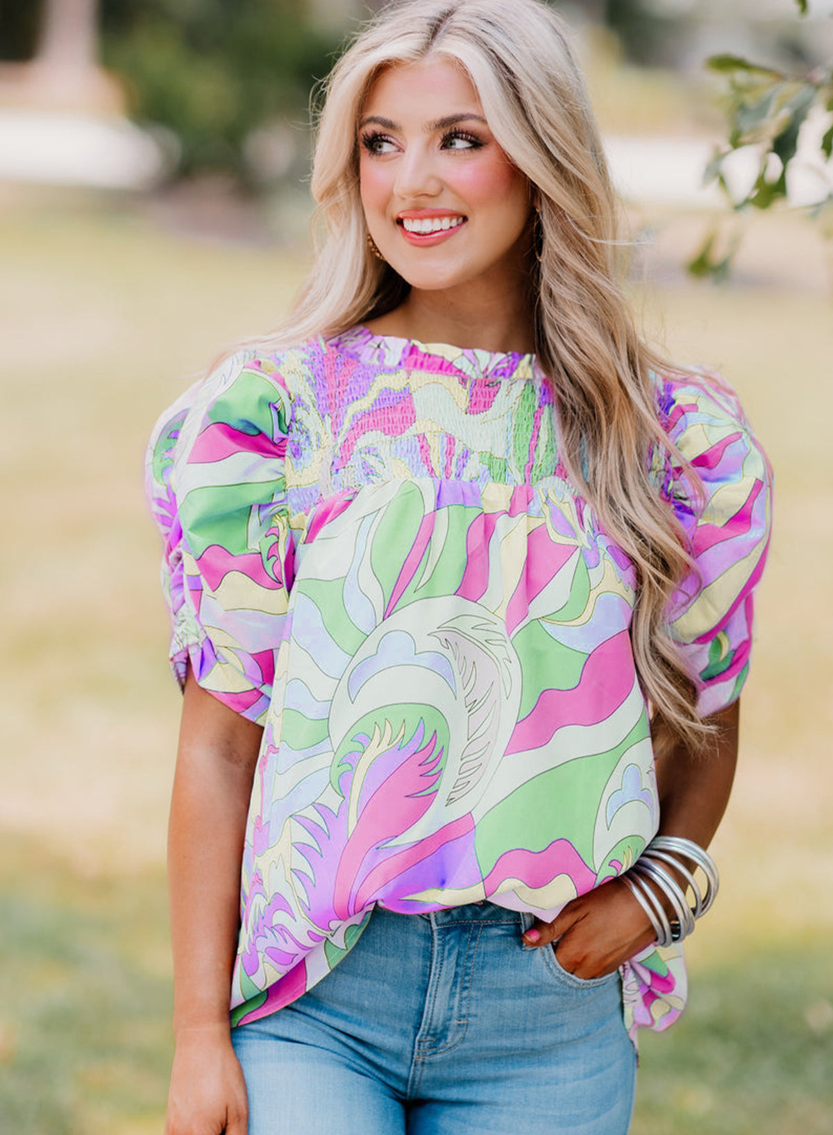 Garden Muse Statement Blouse