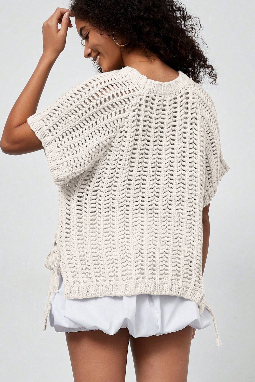 Shabby Creamy Breezy Sweater
