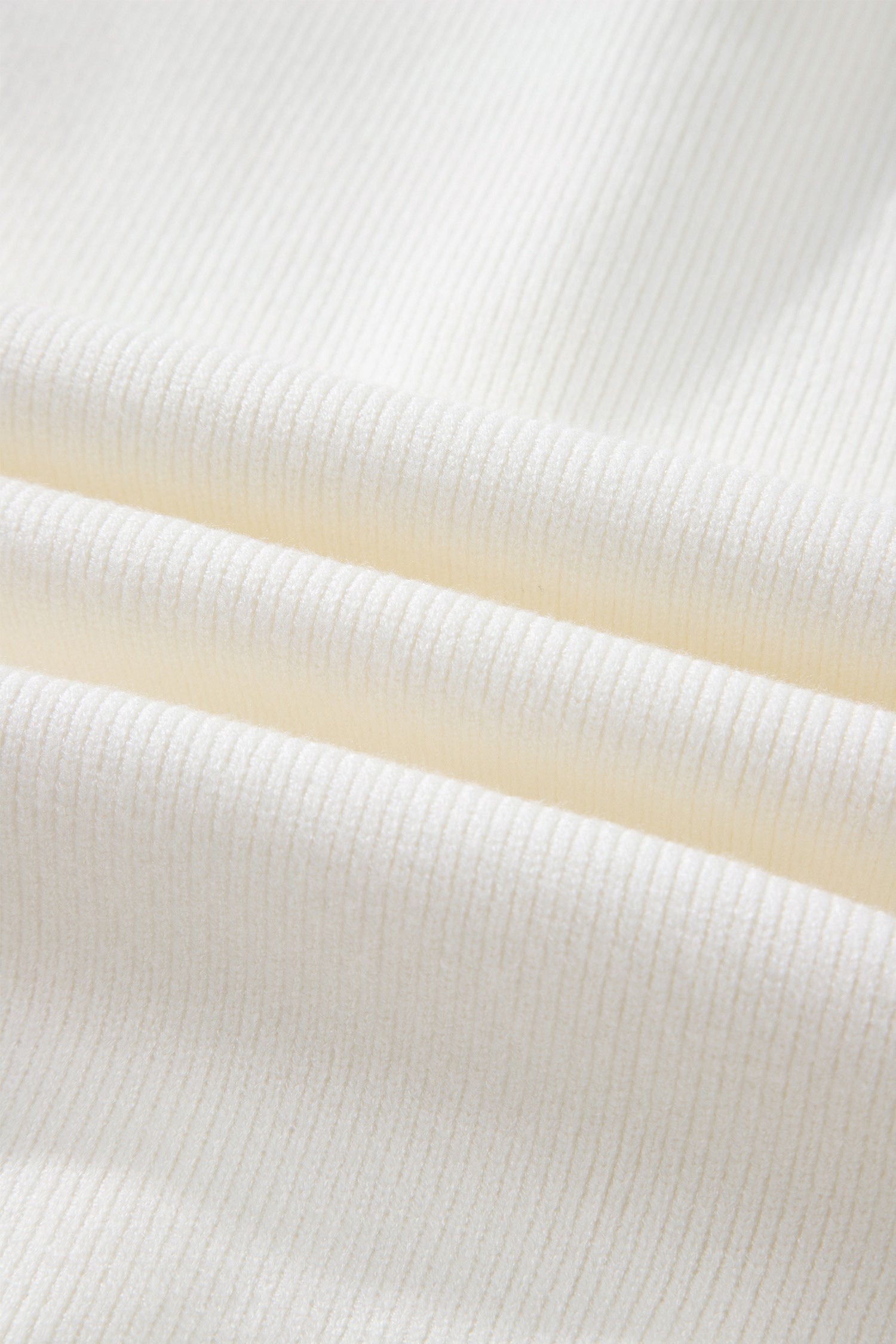 White Solid Color Sleeveless Knit Button Pocketed Sweater