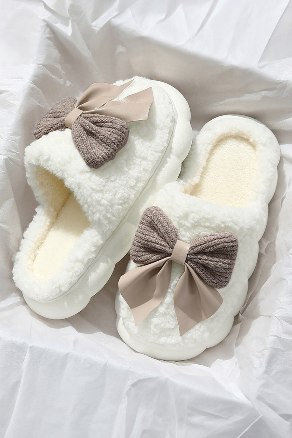Soft Life Bow Slippers