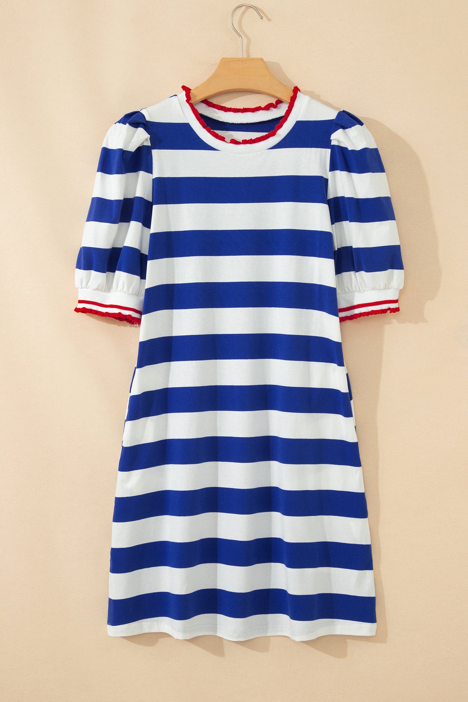 Blue Stripe Mini Dress