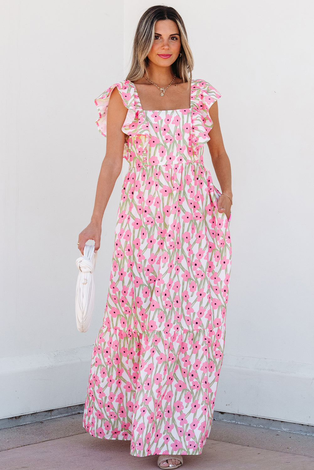 Petal Floral Maxi Dress