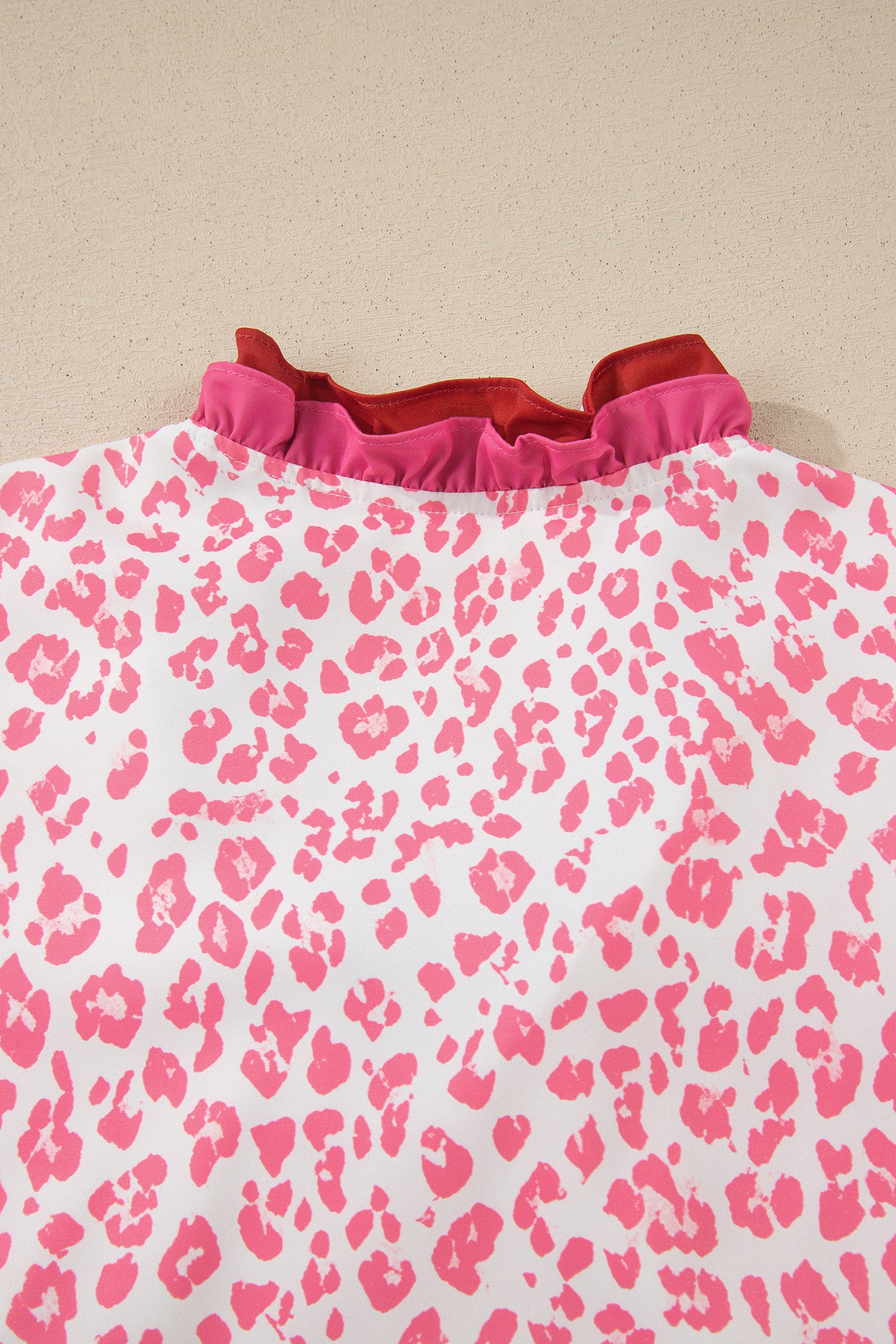 Rosé Wild Ruffle Blouse