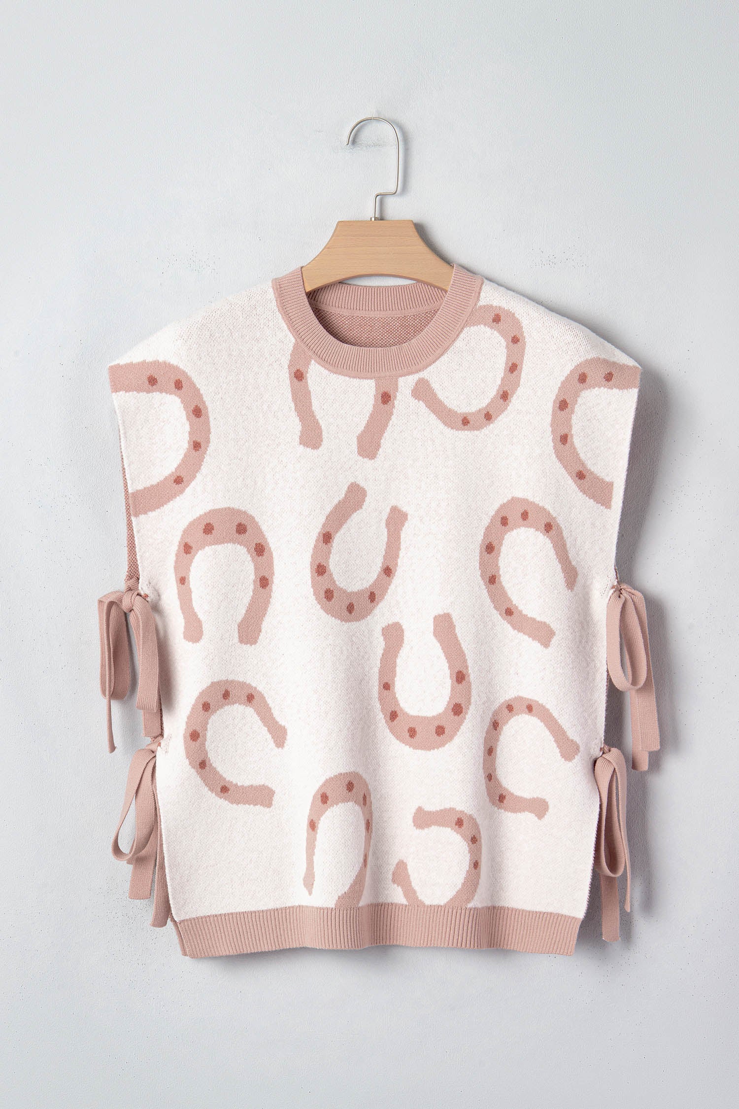 Stunning Horseshoe Cap Sleeve Knitted Shirt