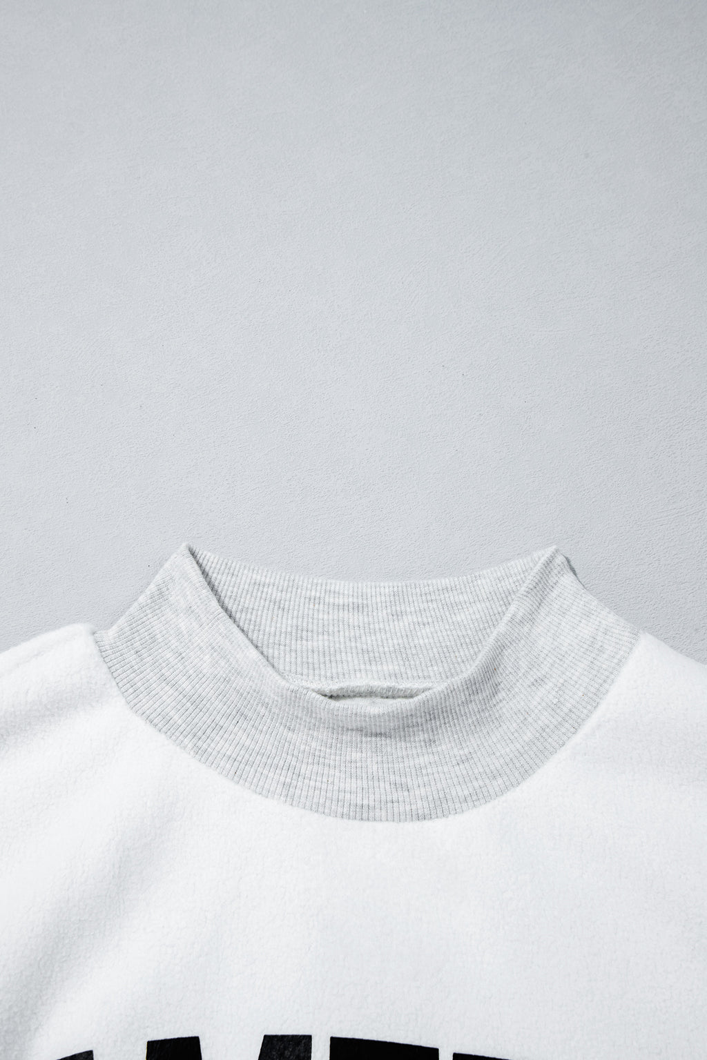 Light Grey High Neck GAMEDAY/ FOOTBALL Double Side Printed Reversible Sweatshirt