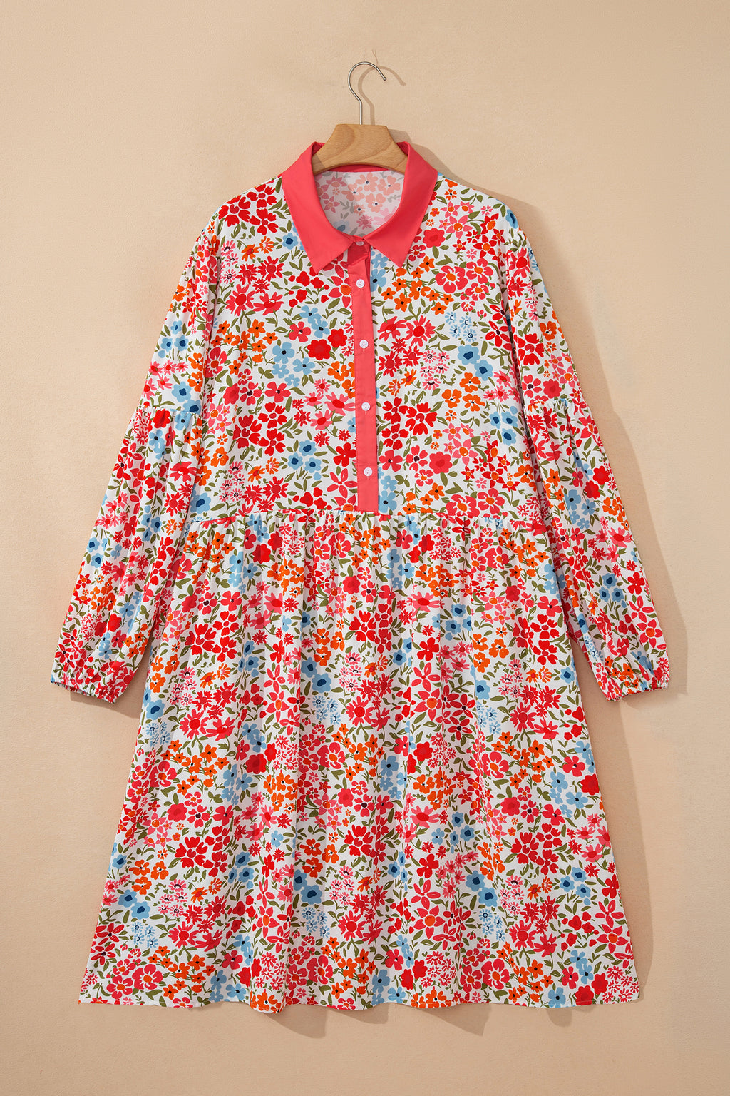 Rosey Floral Chic Mini Dress