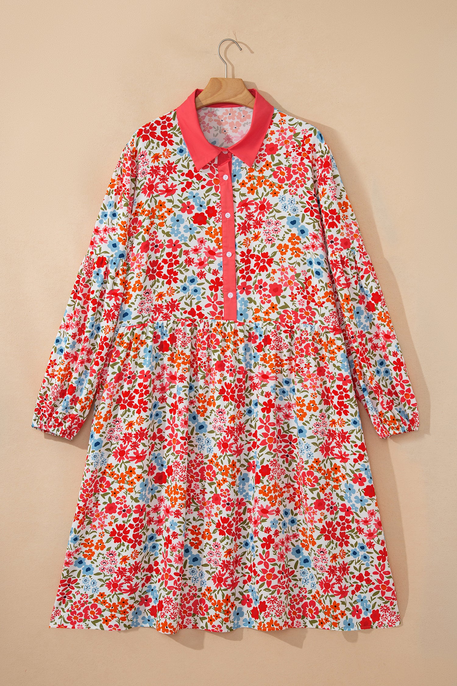 Rosey Floral Chic Mini Dress