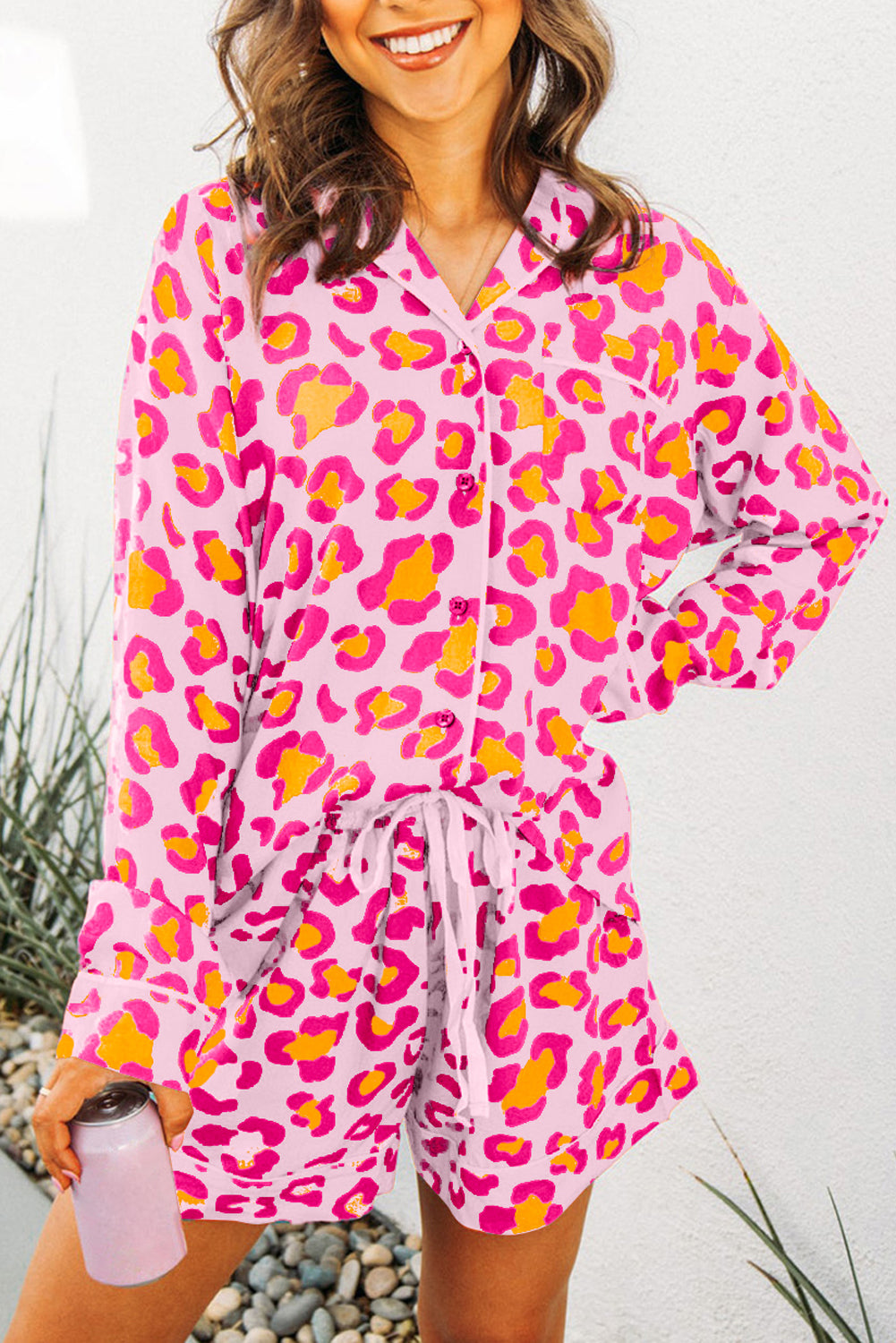 Blushing Leopard PJ Set