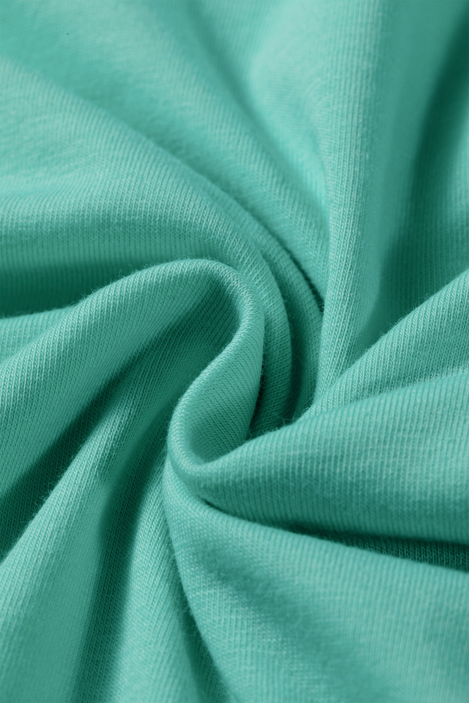 Mint Green Raw Edge Patch Pocket Oversized Top and Shorts Set