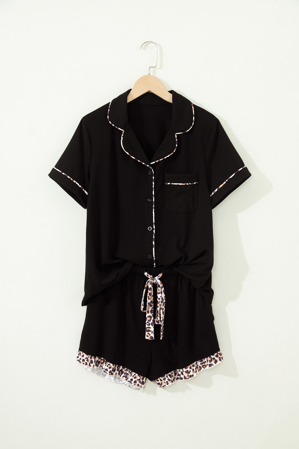 Midnight Leopard Lounge Set