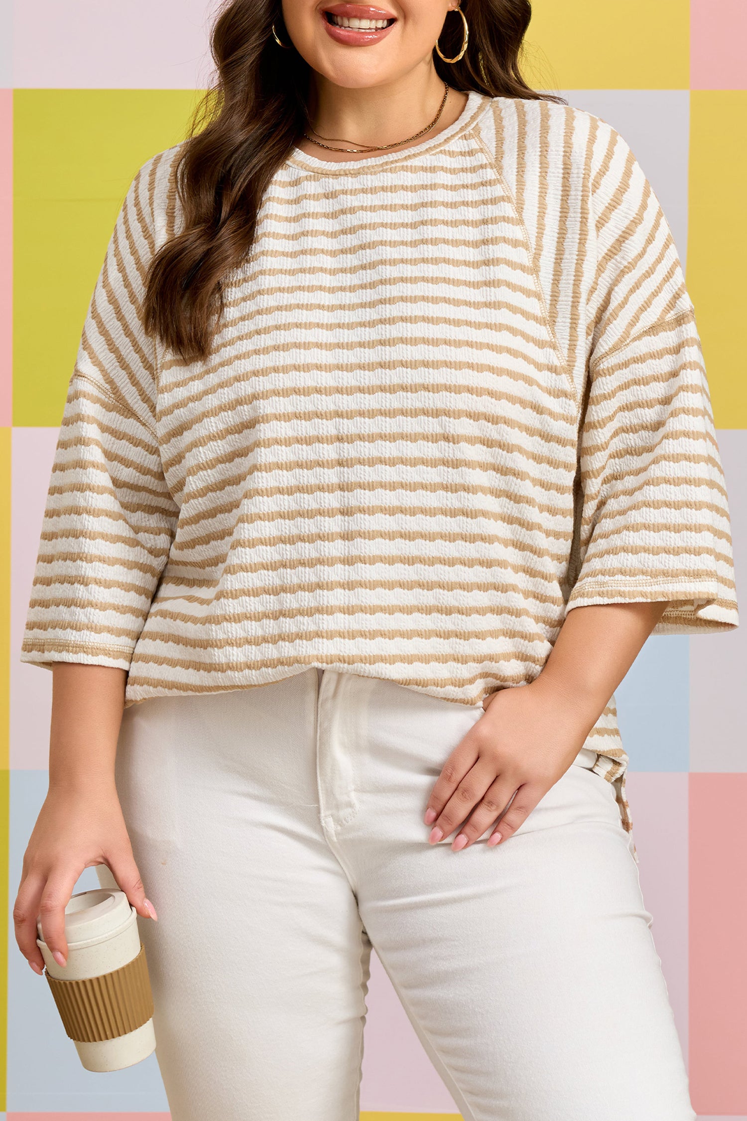 Soft Sands Stripe Top