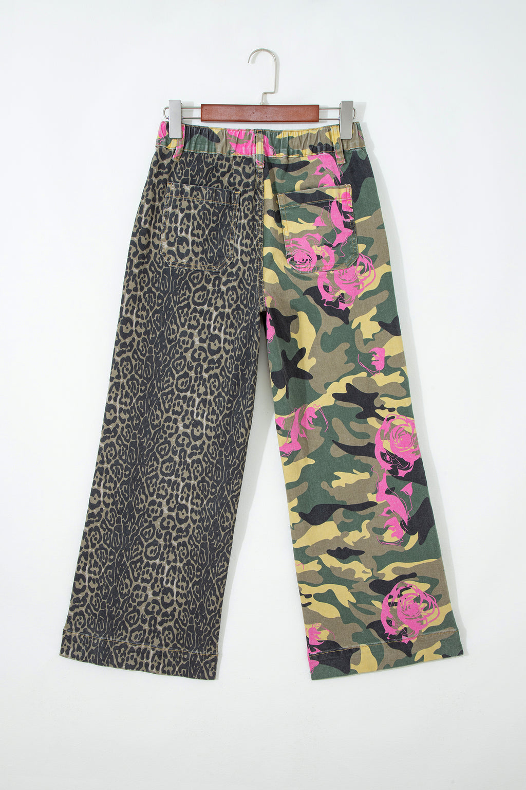 Abstract Camouflage Leopard Jeans