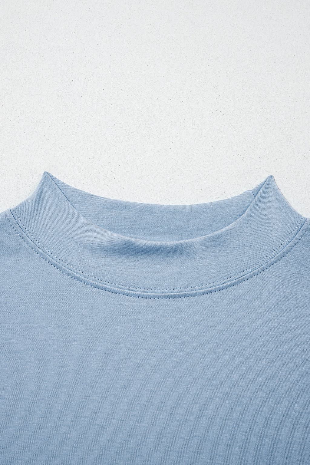 Sachet Pink Solid Color High Neck Oversize Tee