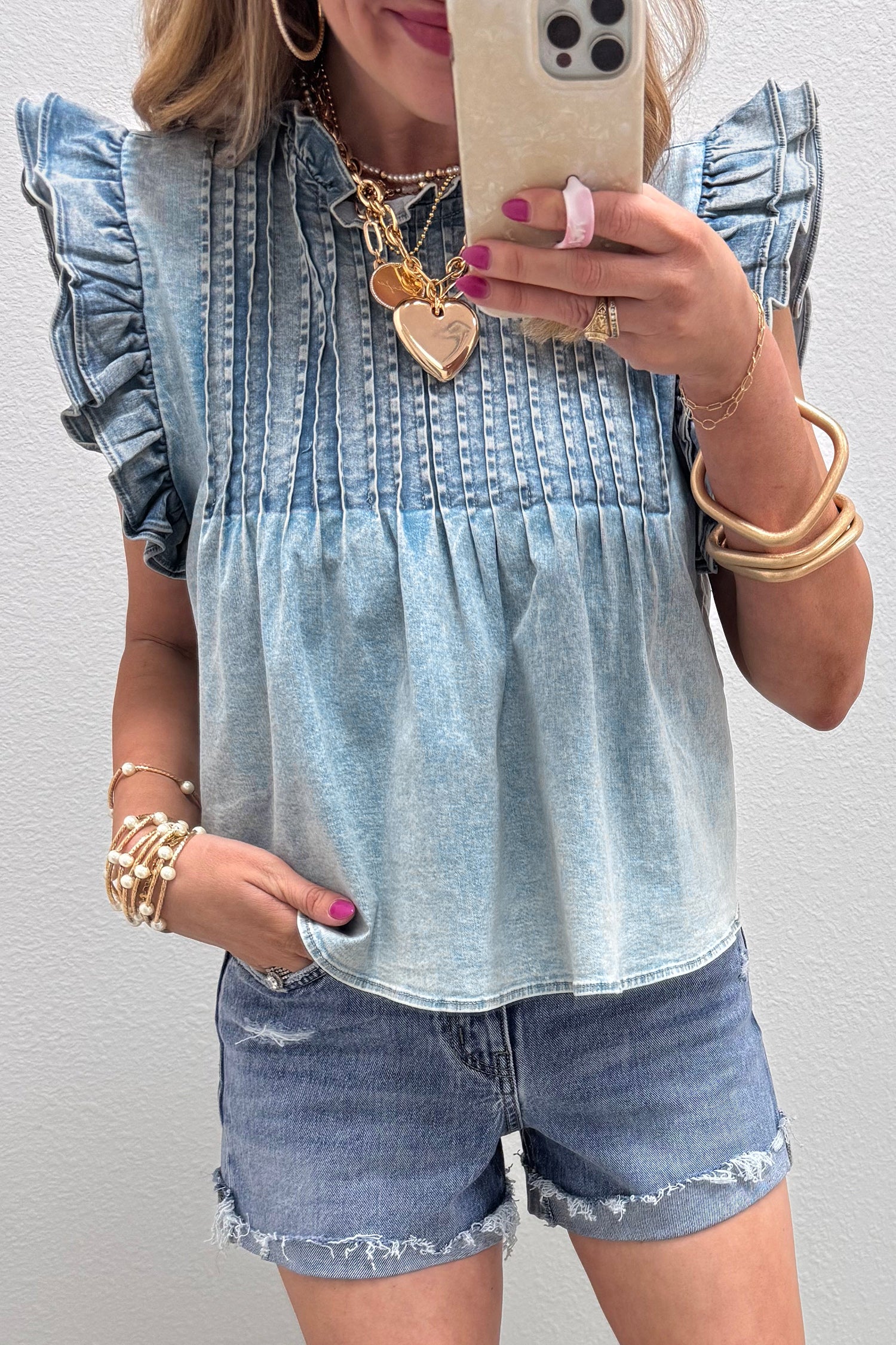 Soft Breeze Denim Top