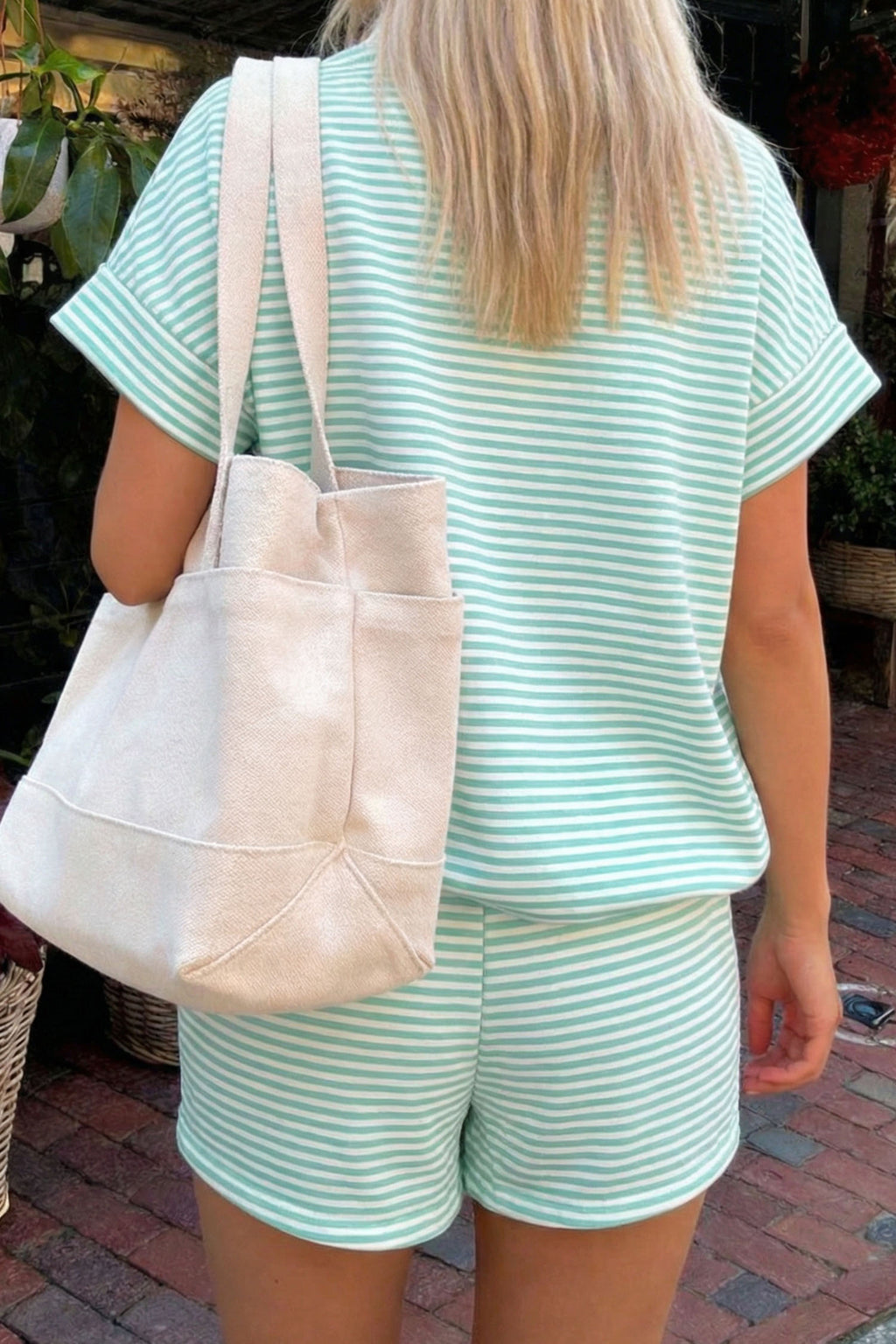 Mint Stripe Chill Set