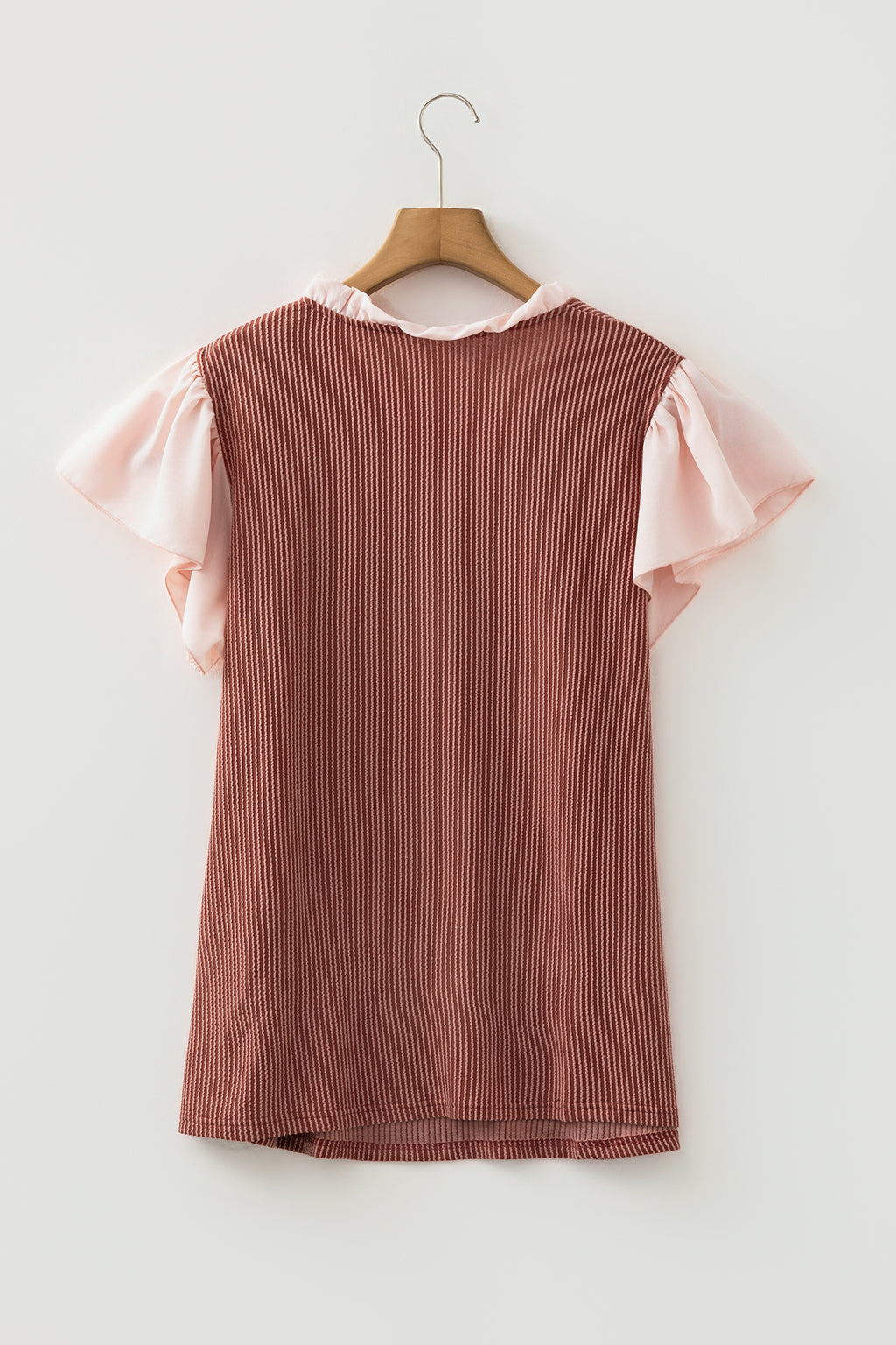 Chic Rose Frilly Blouse