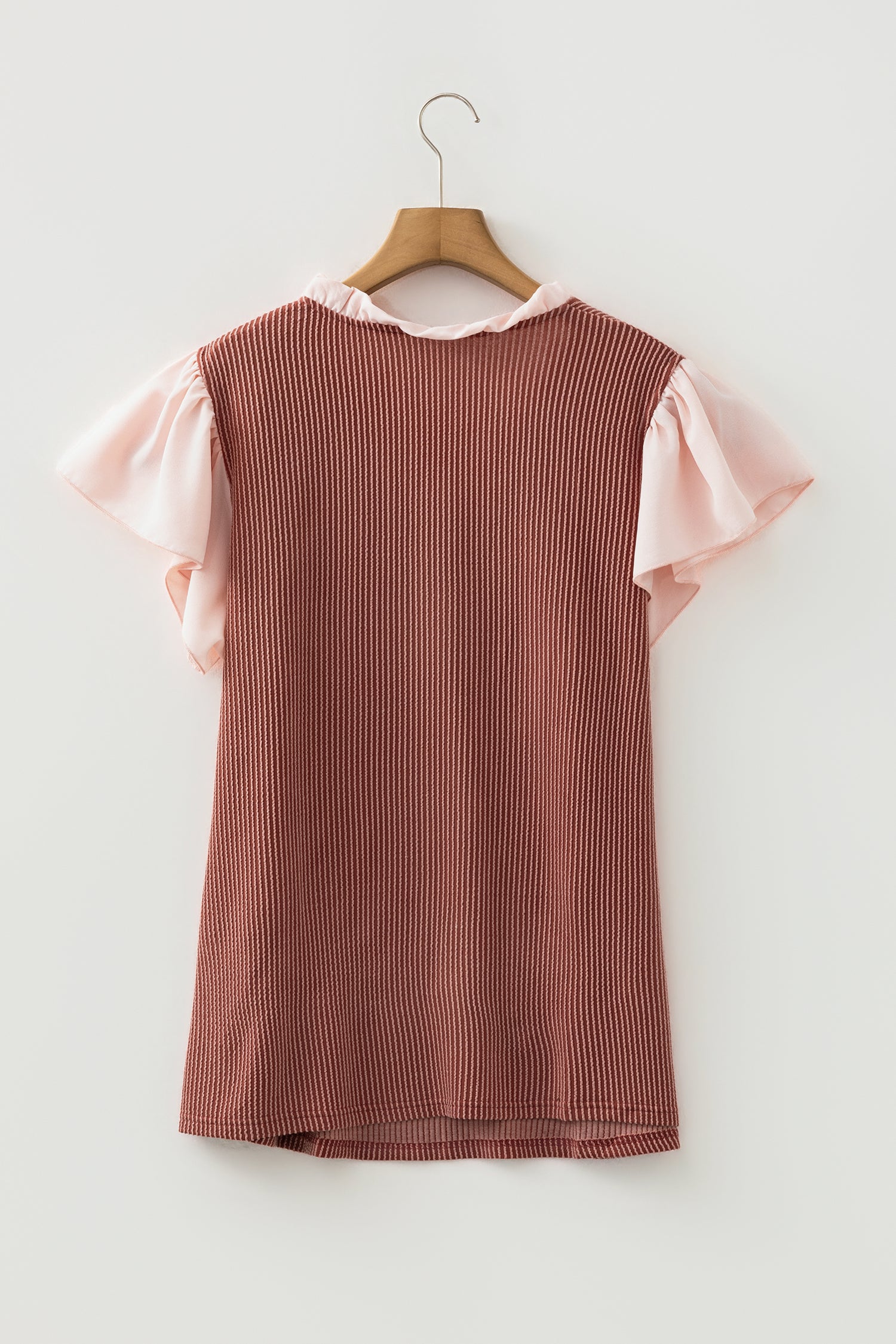 Chic Rose Frilly Blouse