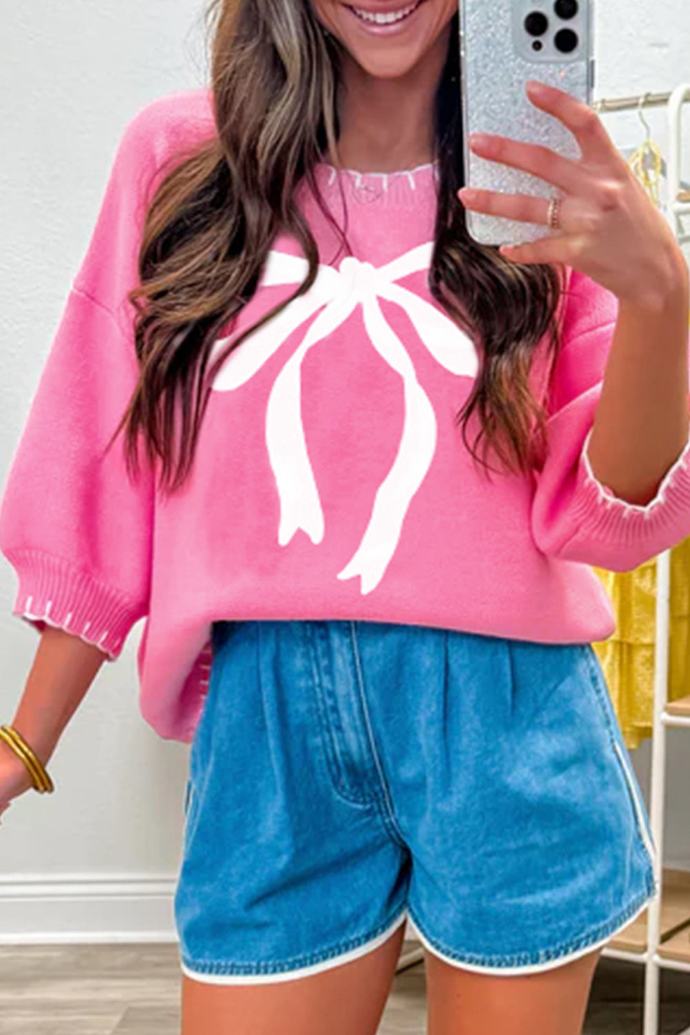 Sweet Bow Blush Sweater