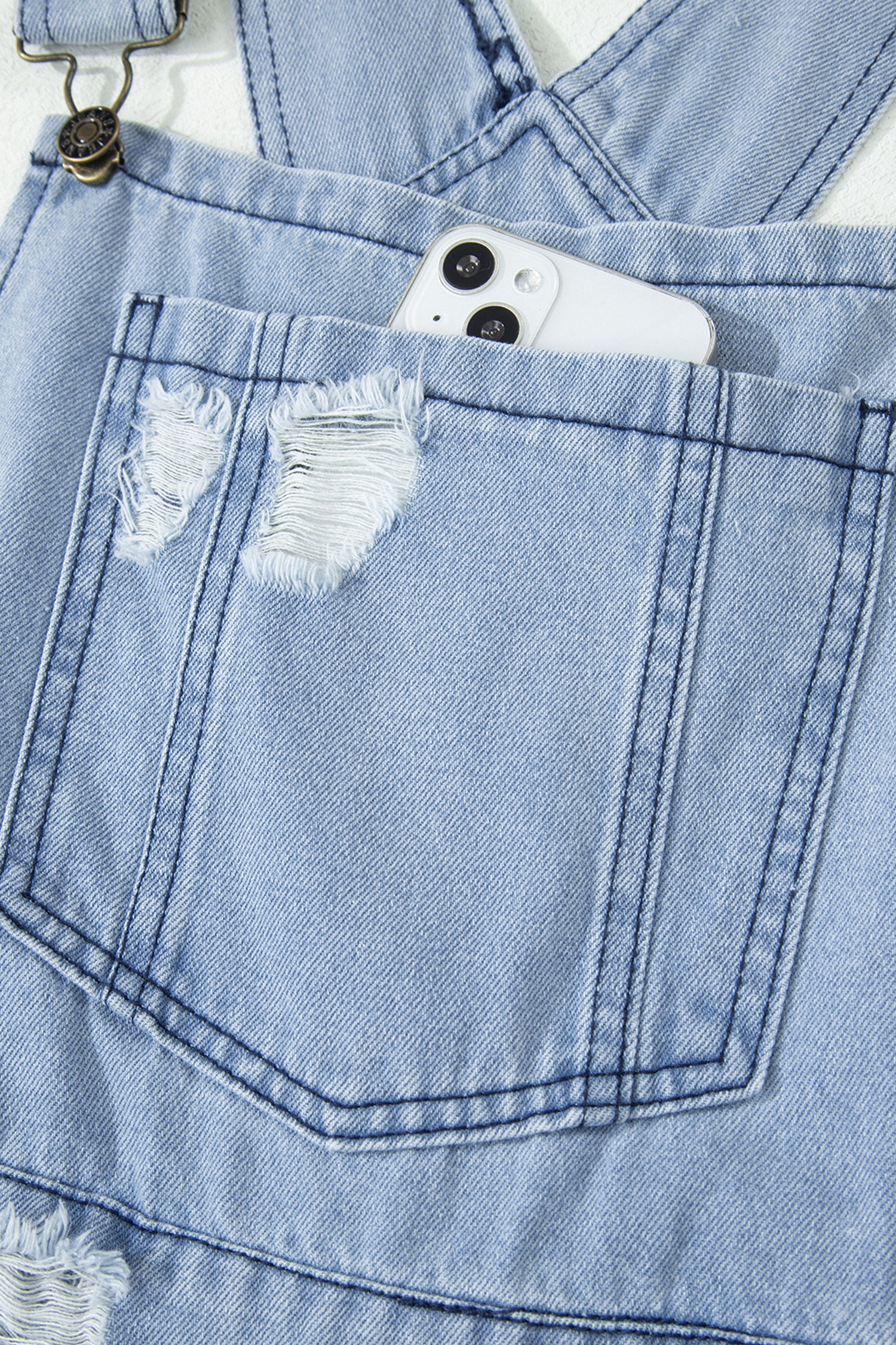 Retro Denim Overall Jumpsuit