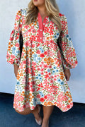 Rosey Floral Chic Mini Dress
