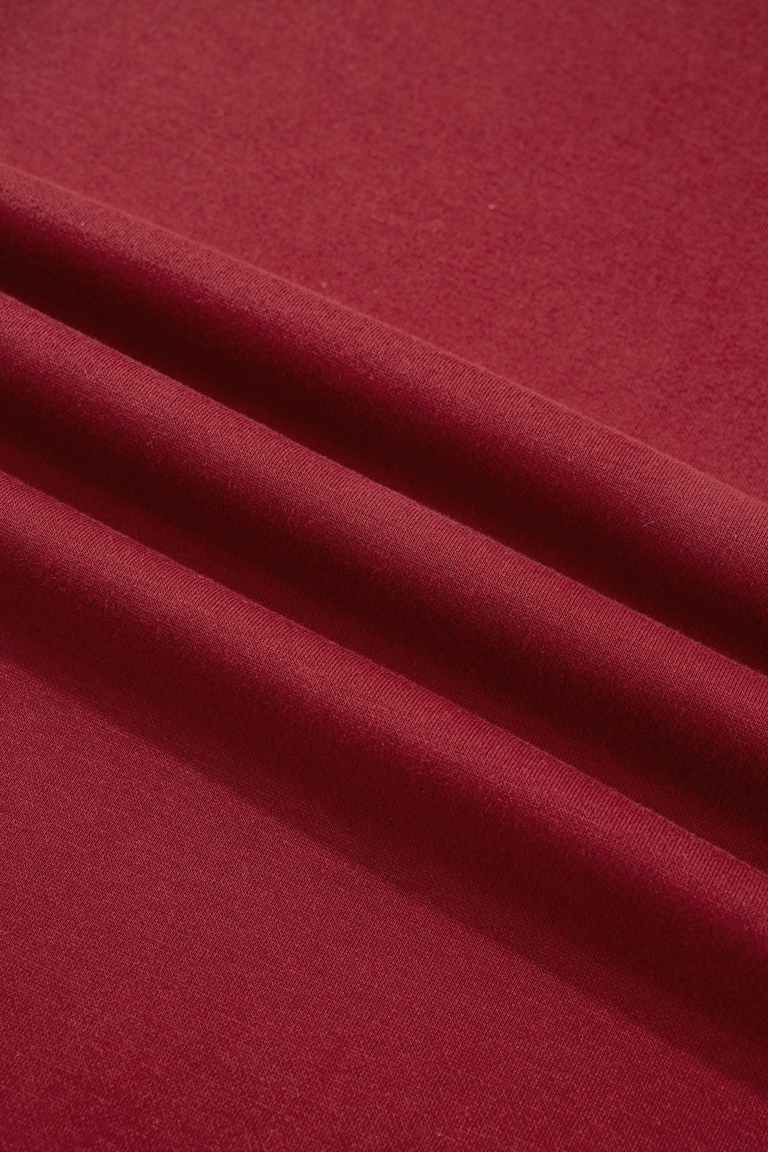 Red Dahlia Oversize Drop Shoulder Reversible Mock Neck Sweatshirt