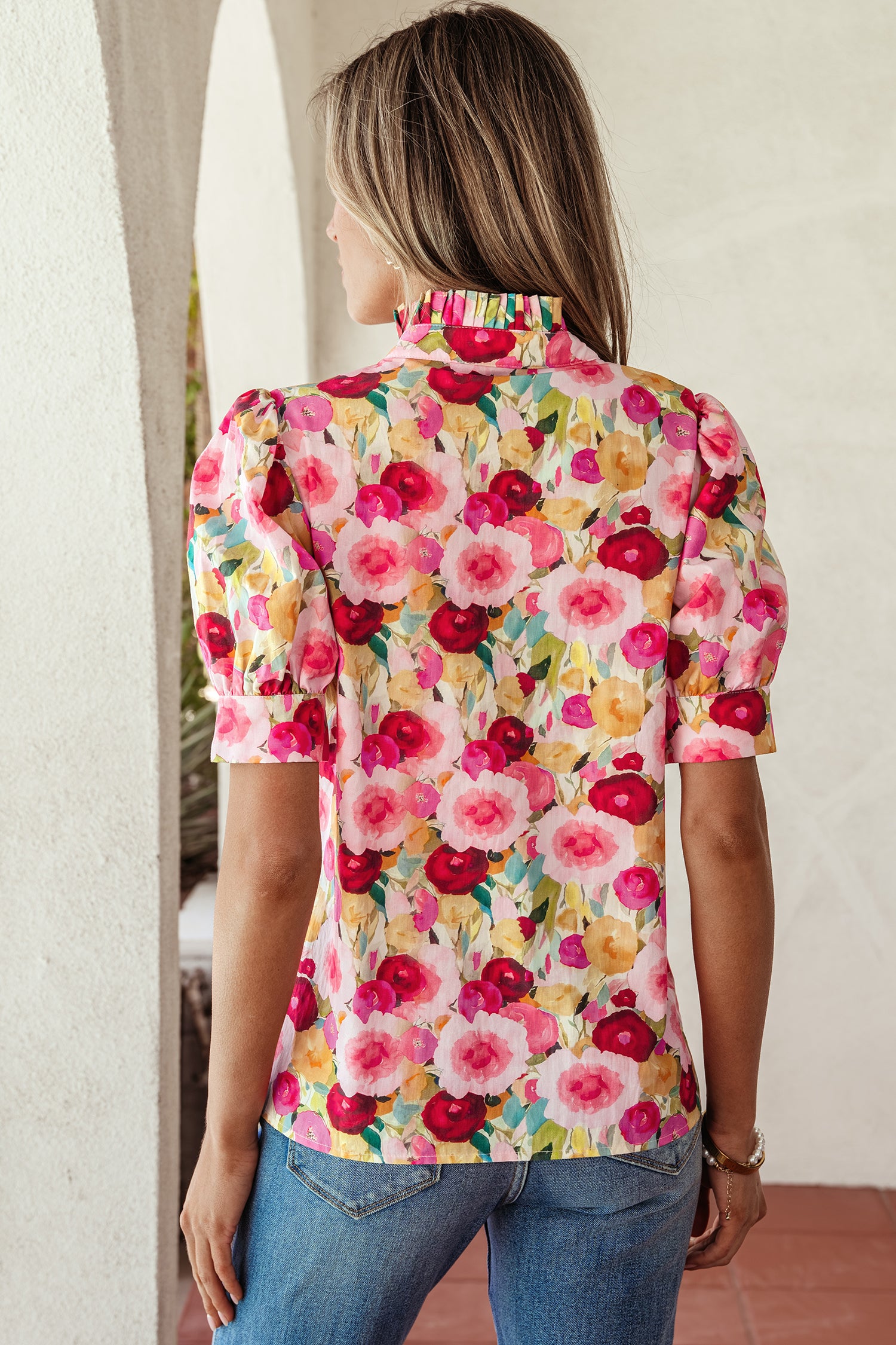 Blushing Floral Blouse