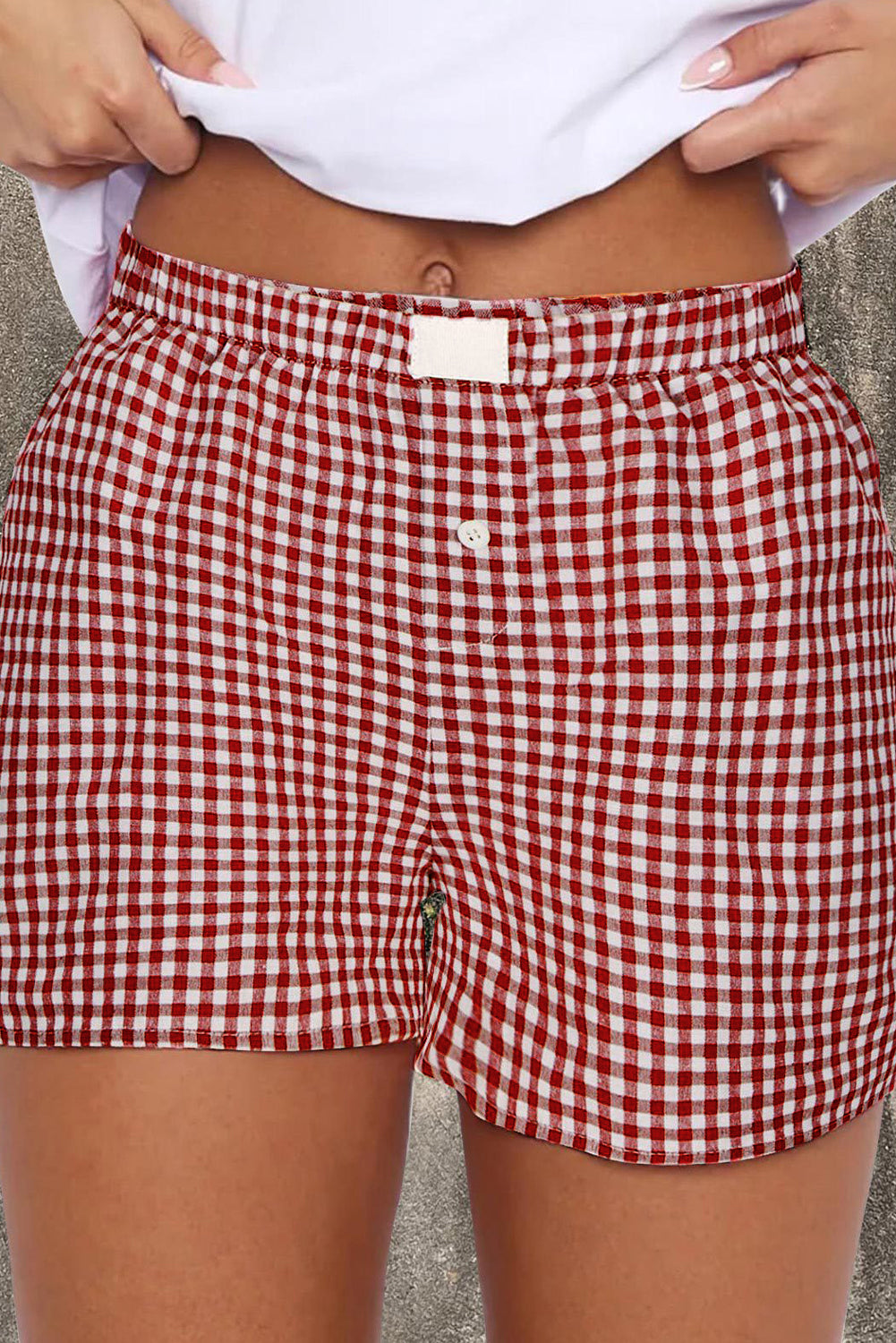 Red Gingham Shorts