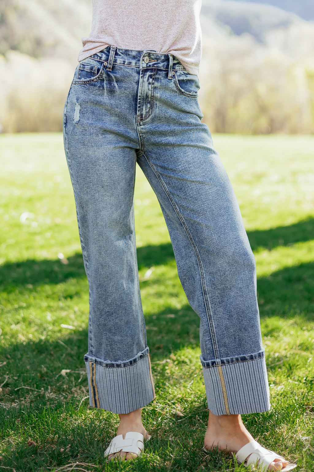 Ashleigh Blue Cuffed Jeans