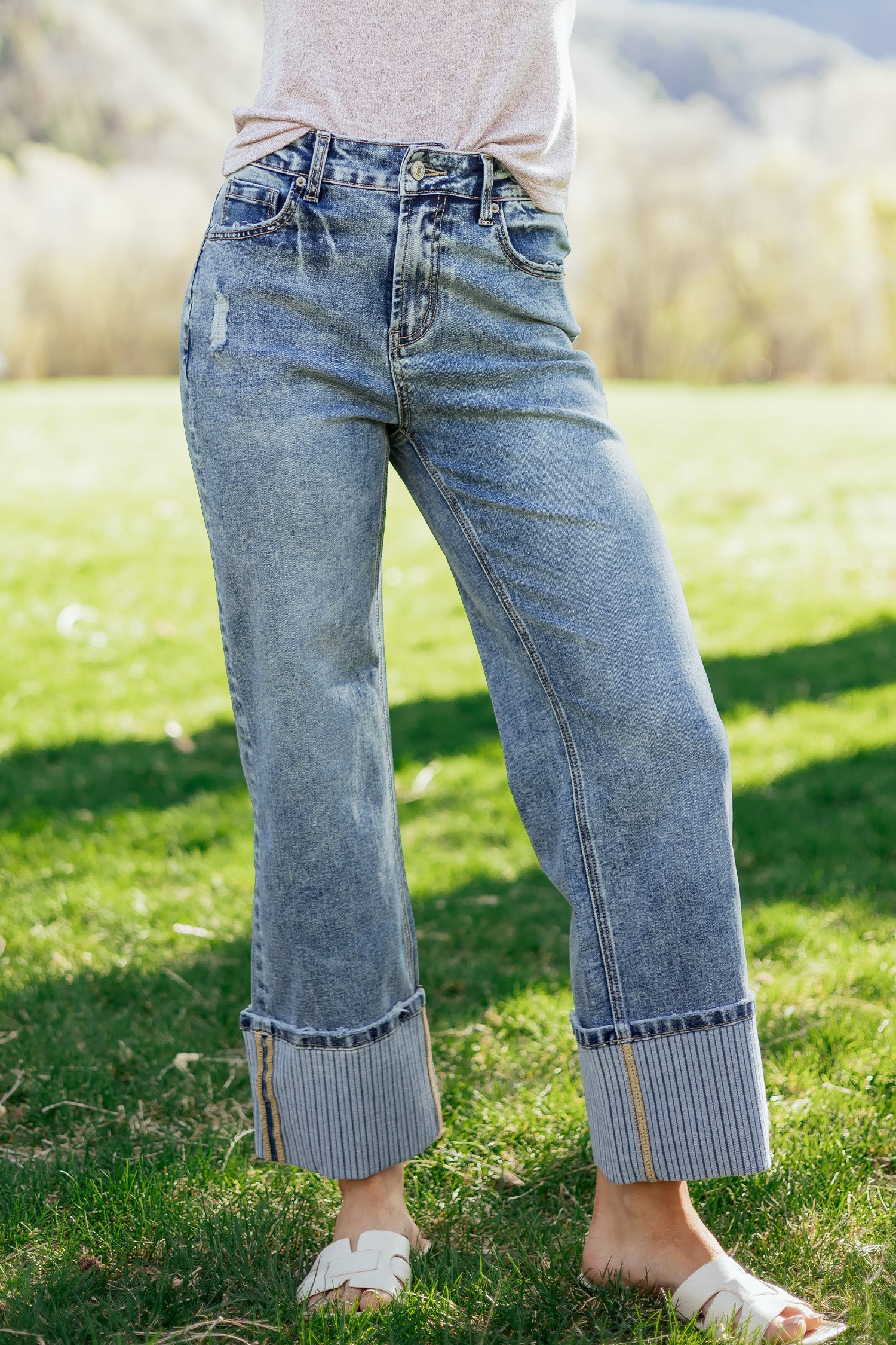Ashleigh Blue Cuffed Jeans