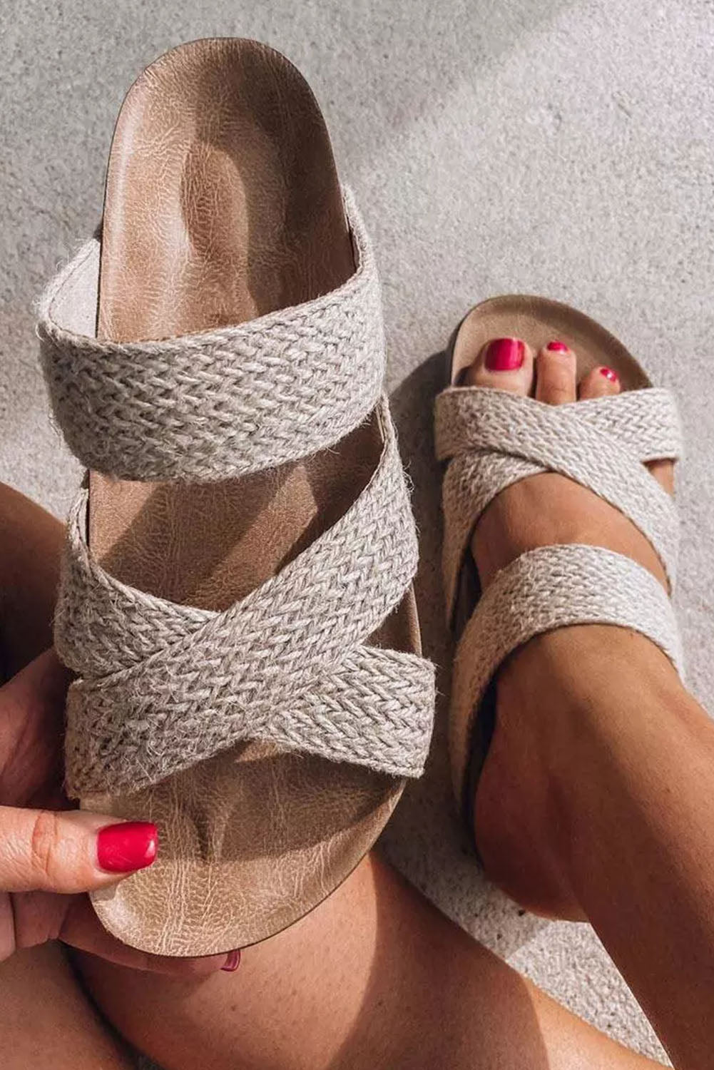 Everyday Chic Woven Slides