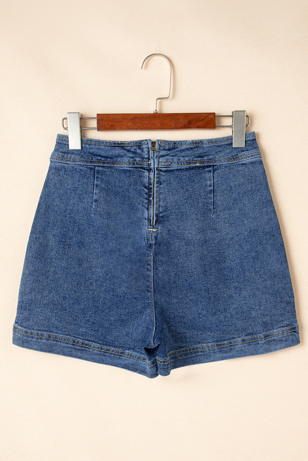 Wrapped Mini Denim Skort