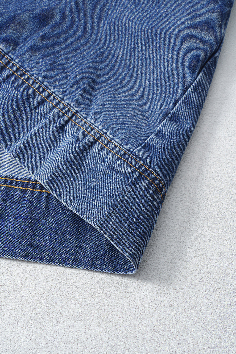 Blue Denim Mini Dress
