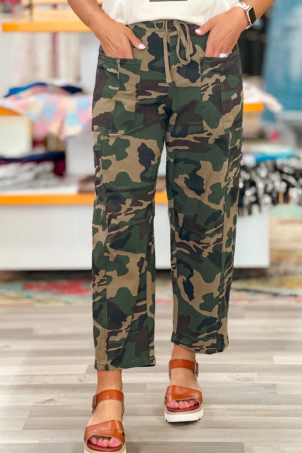 Green Camouflage Jeans