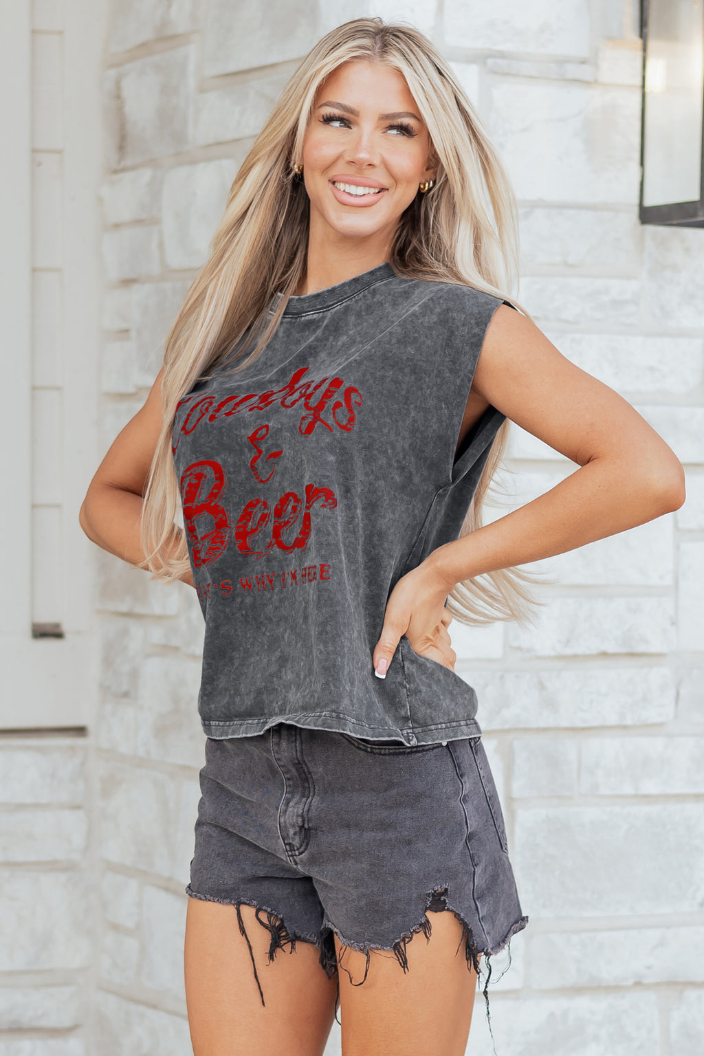 Cowboy & Beer Tank Top
