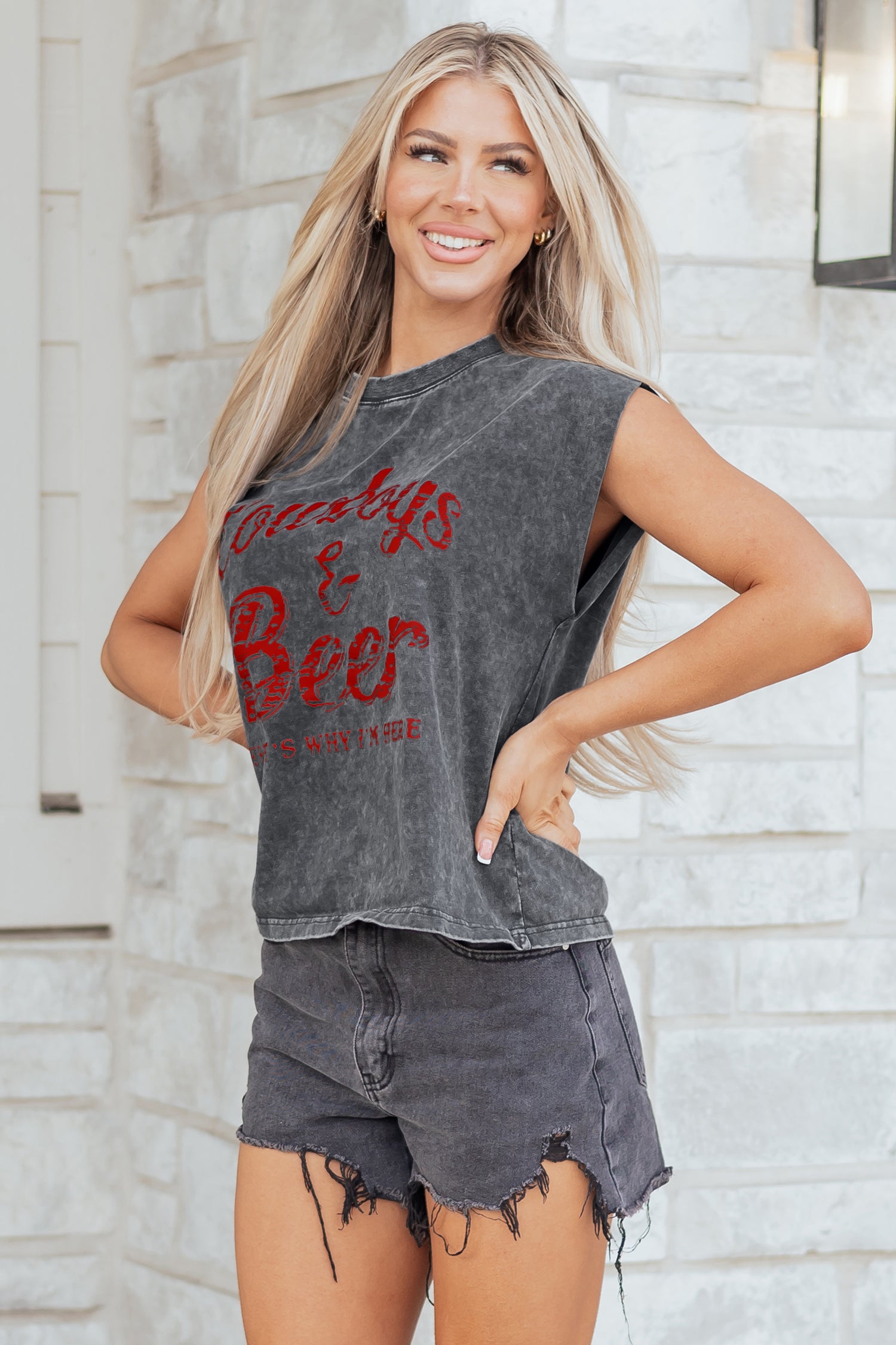 Cowboy & Beer Tank Top