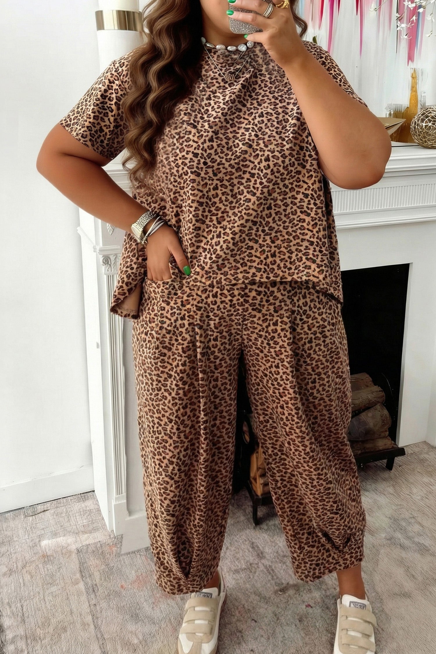 Wild Luxe Leopard Lounge Set