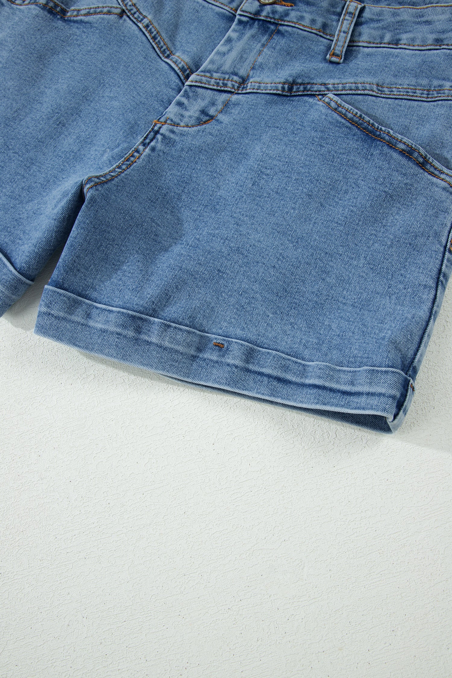 Ivy Seam Denim Shorts