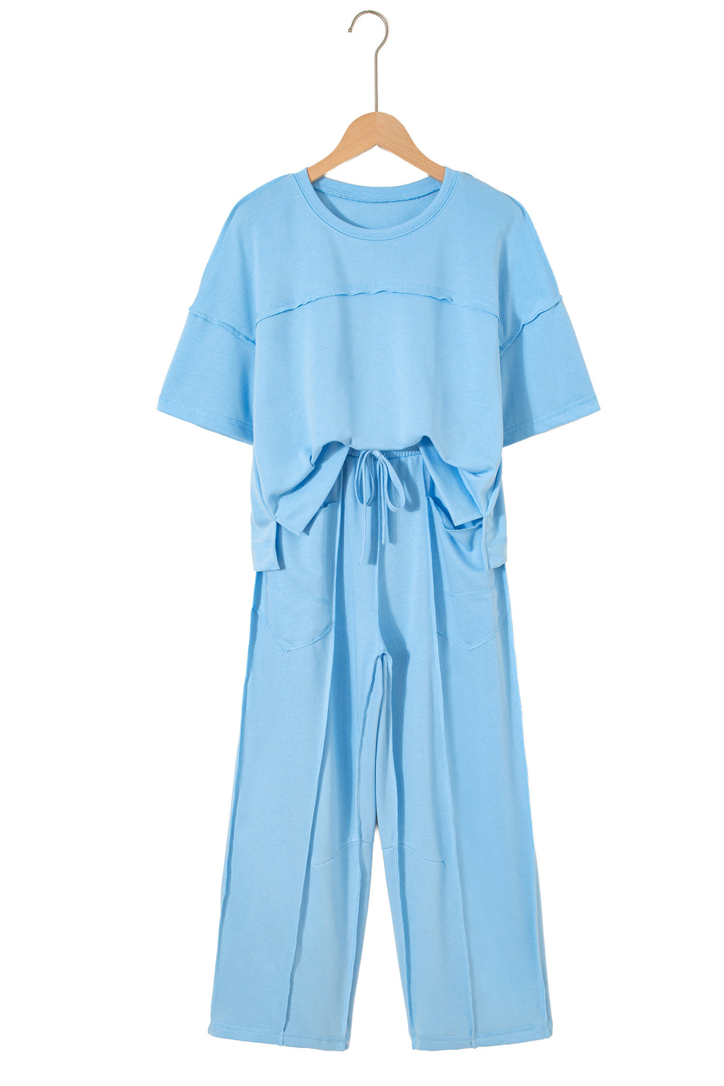 Sky Blue Pants Set