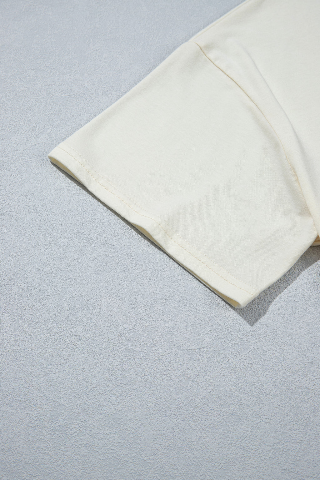 White Distressed Flag Bow Patched Plus Size T Shirt