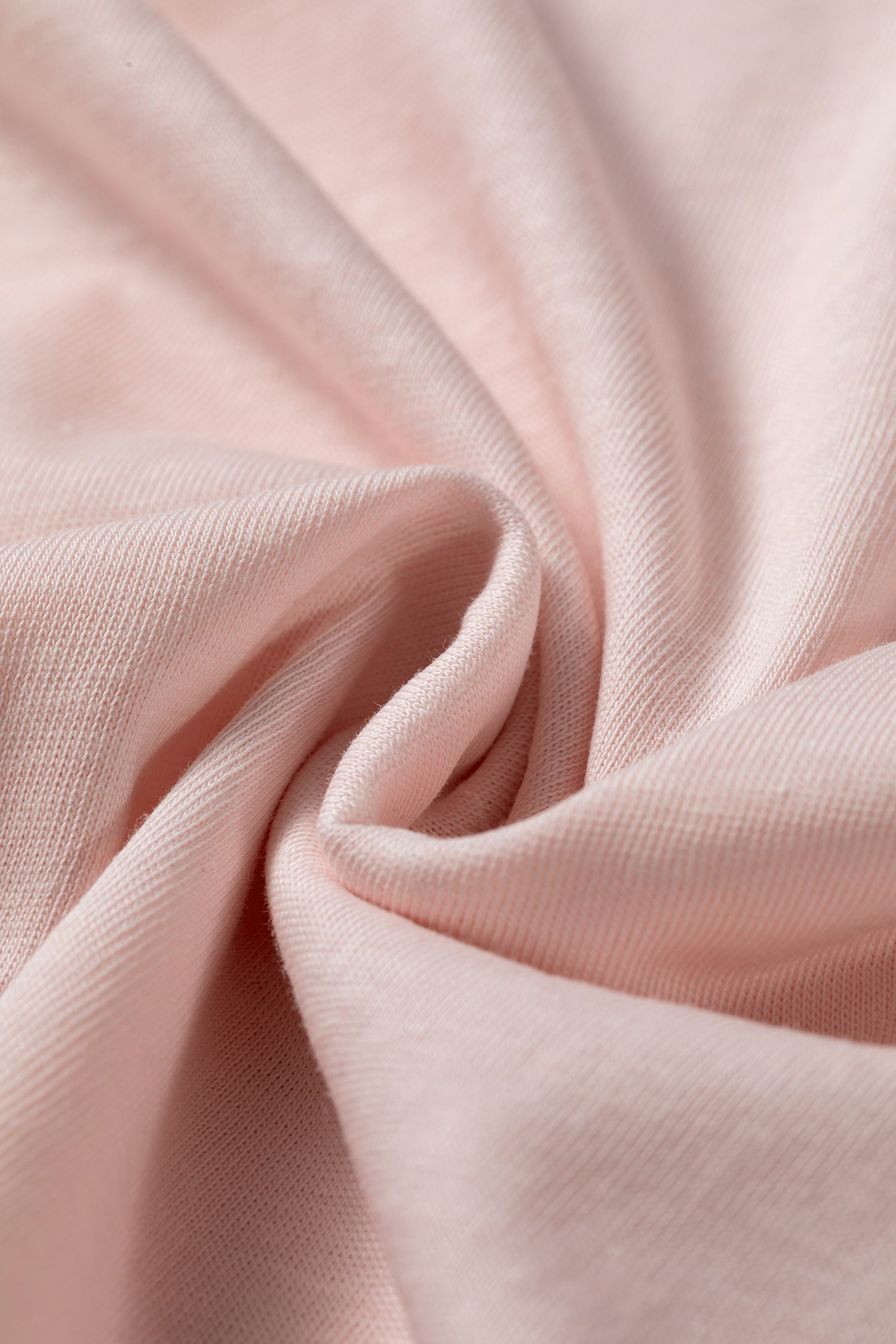 Gossamer Pink Long Sleeve Ruffle Cuff Casual Elegant Top