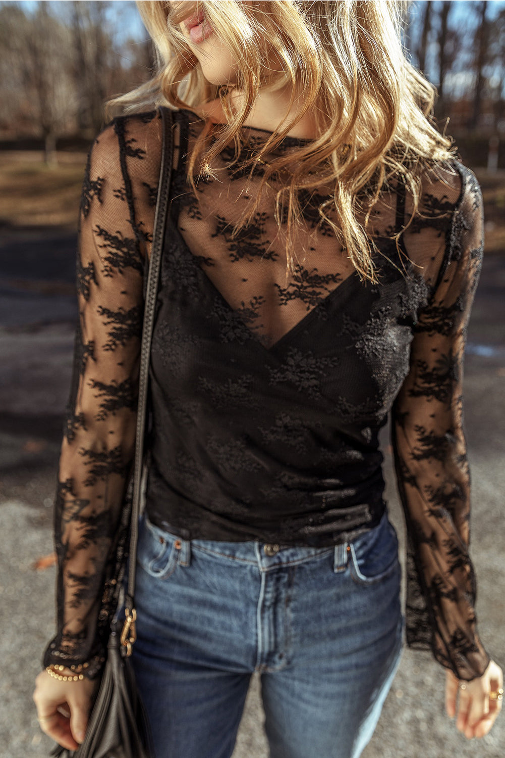 Midnight Muse Lace Top
