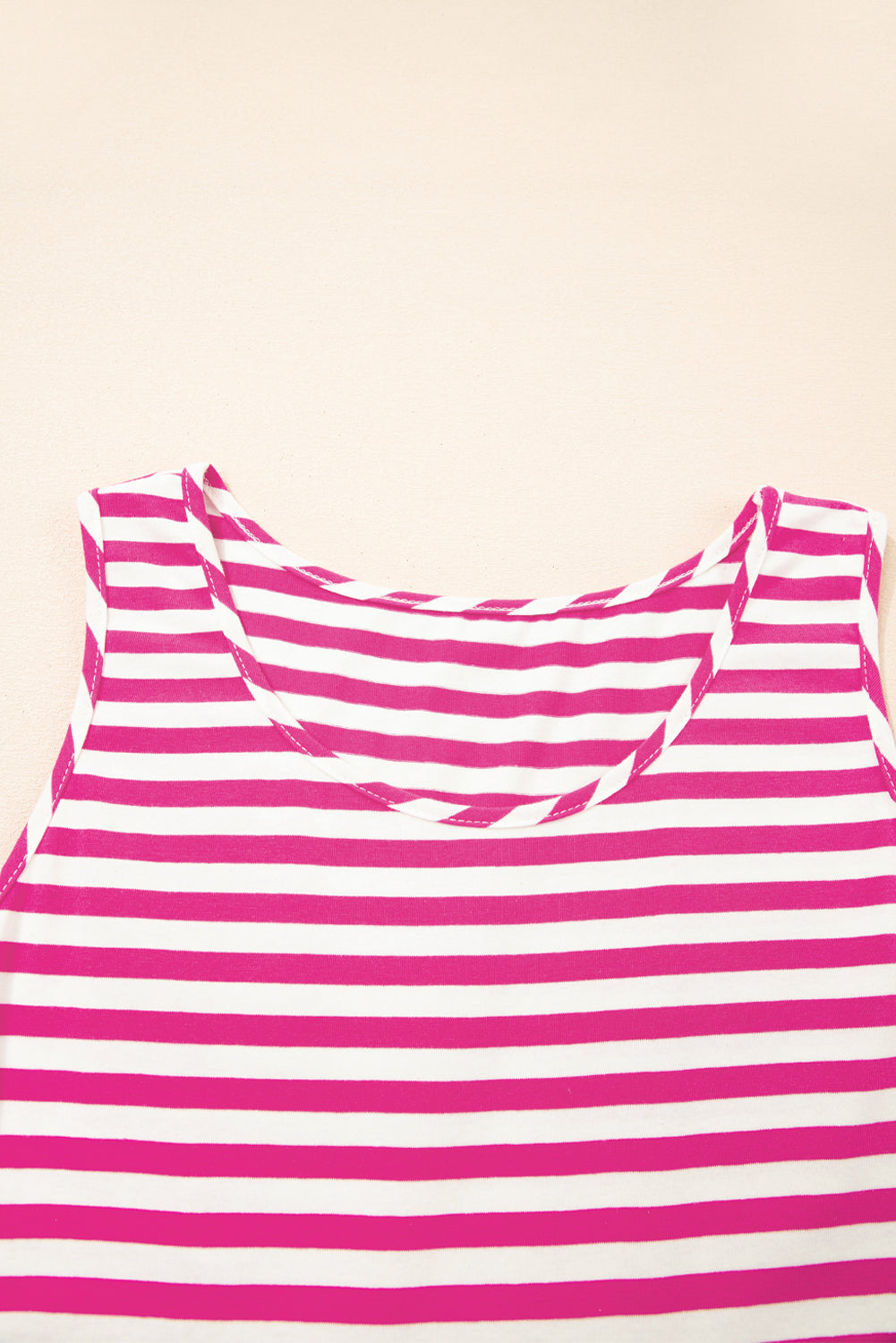 Rose Stripe Loose Fit Mini Dress