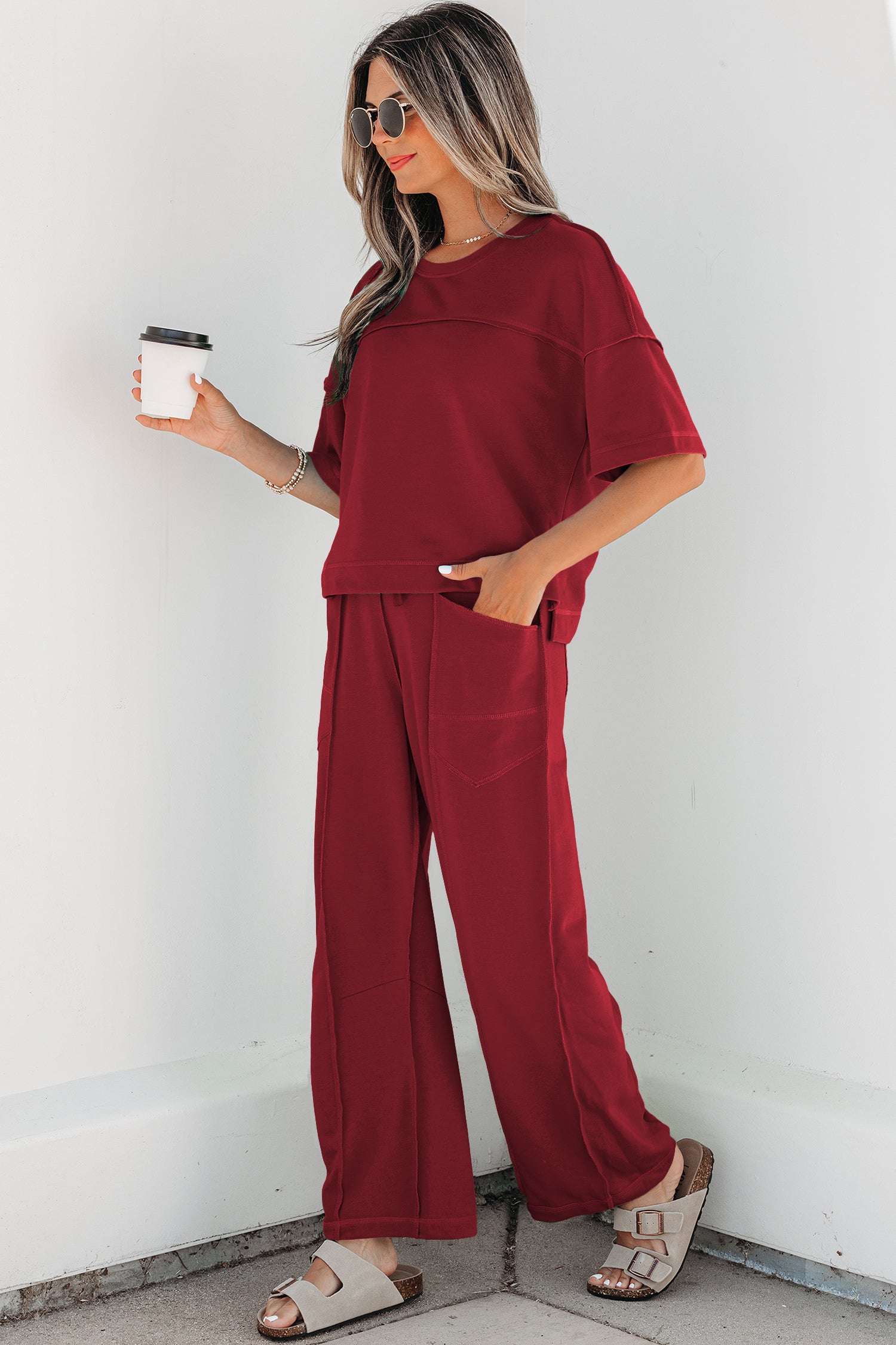 Boxy Tee and Barrel Pants Set