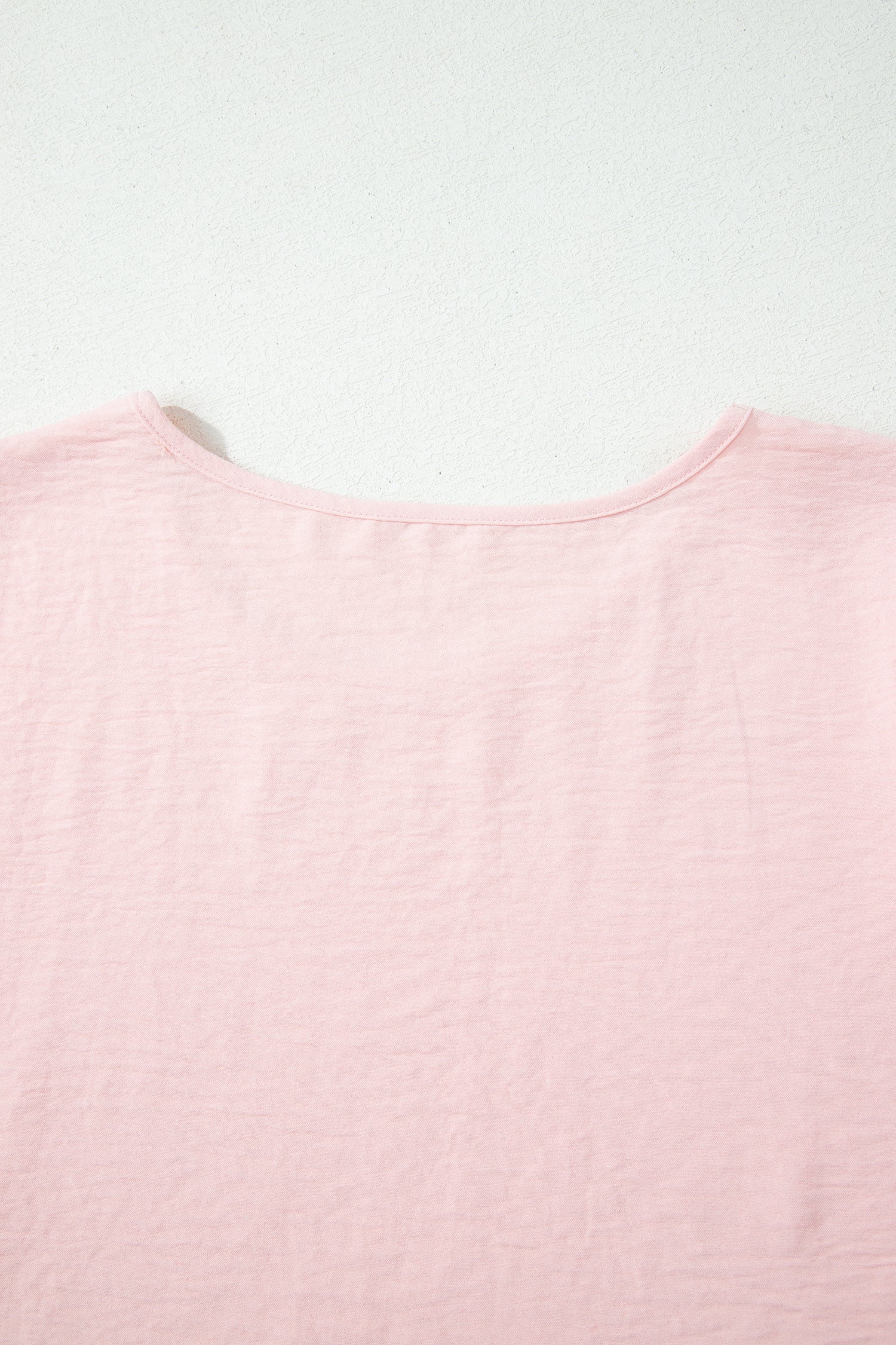 Light Pink Short Sleeve Blouse