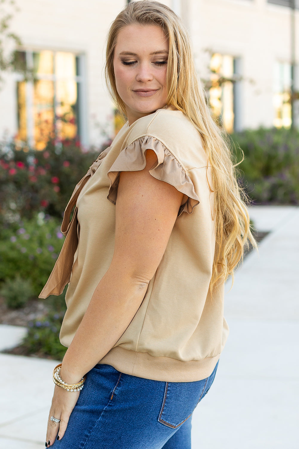 Lux Creamy Bows Top