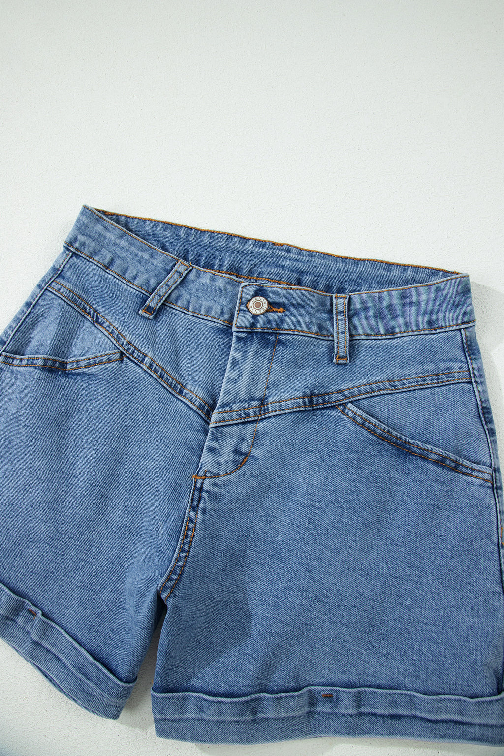 Ivy Seam Denim Shorts