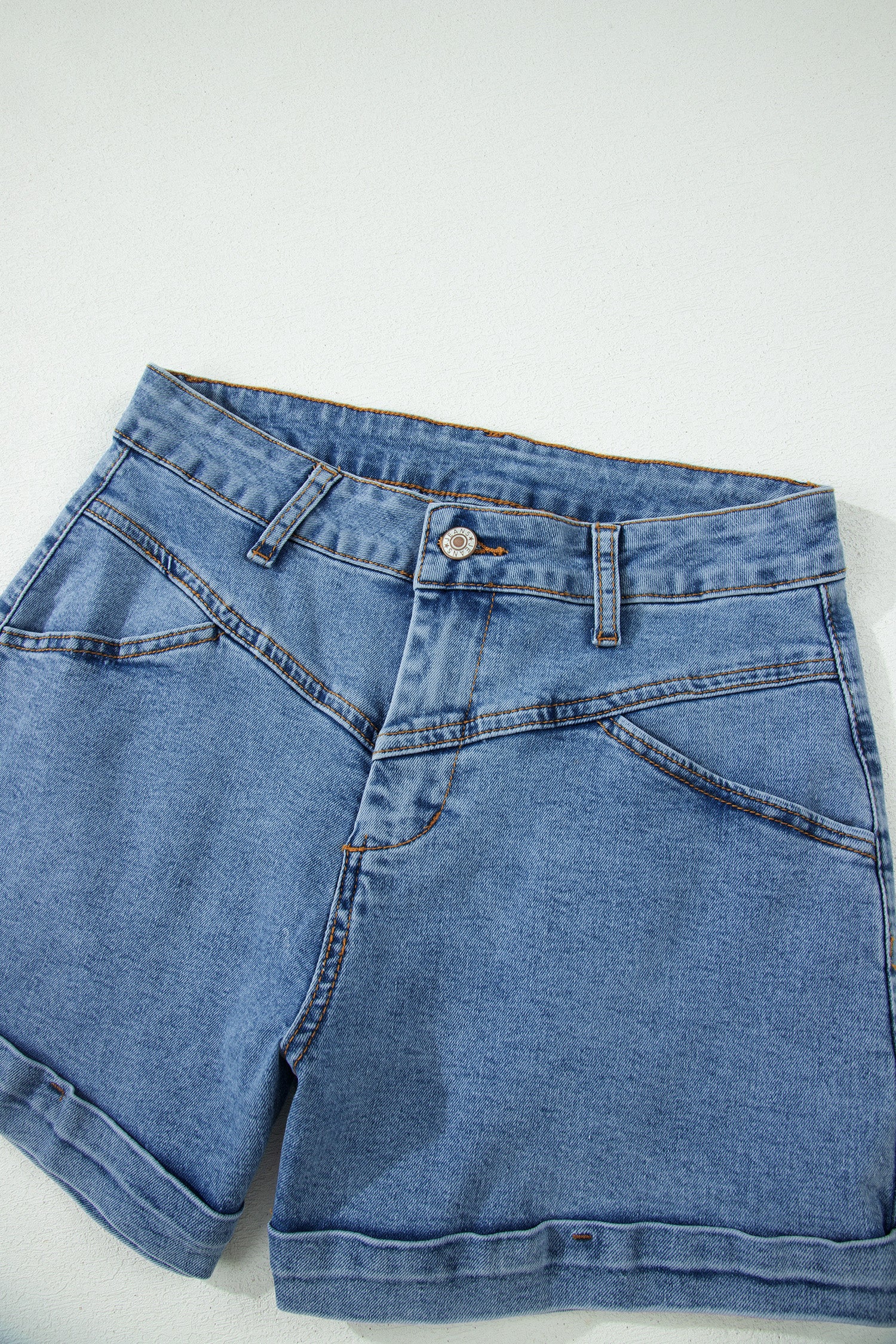 Ivy Seam Denim Shorts